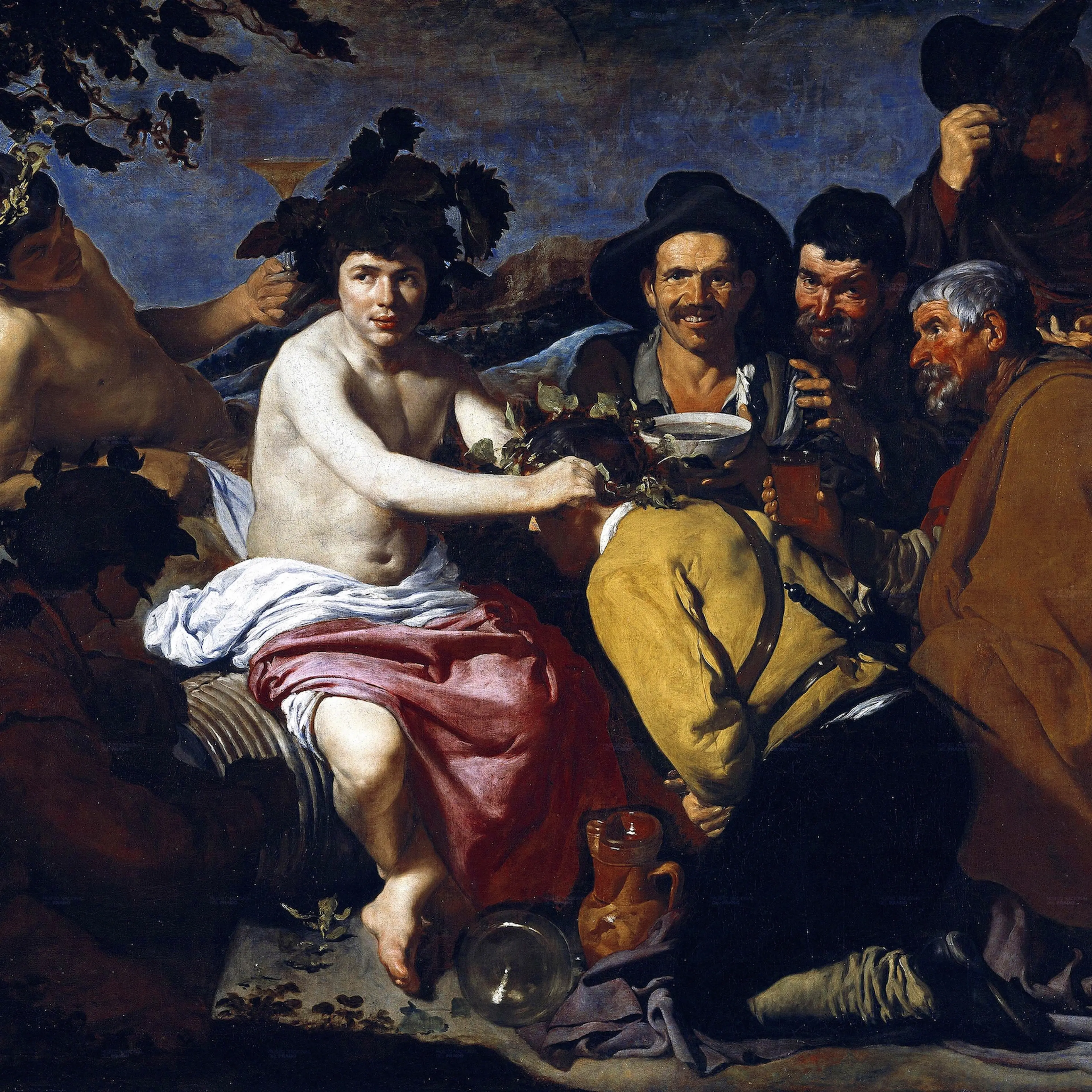 Diego Velazquez The Triumph of Bacchus, or the Drunkards 1628-29