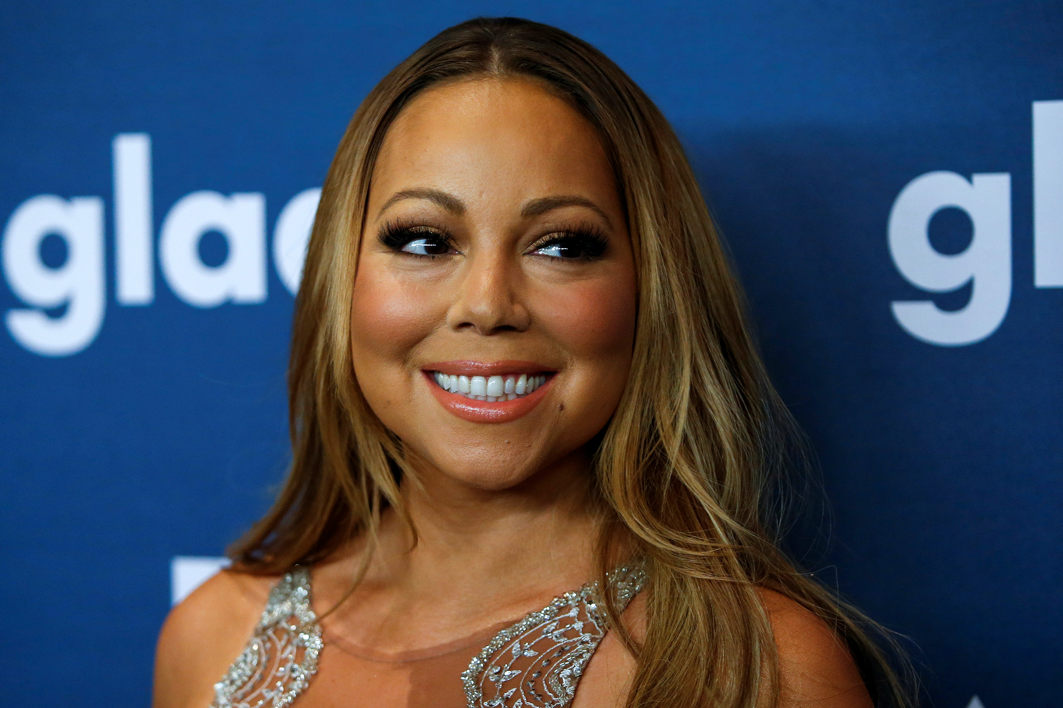 Singer Carey attends the 27th Annual GLAAD Media Awards in New York