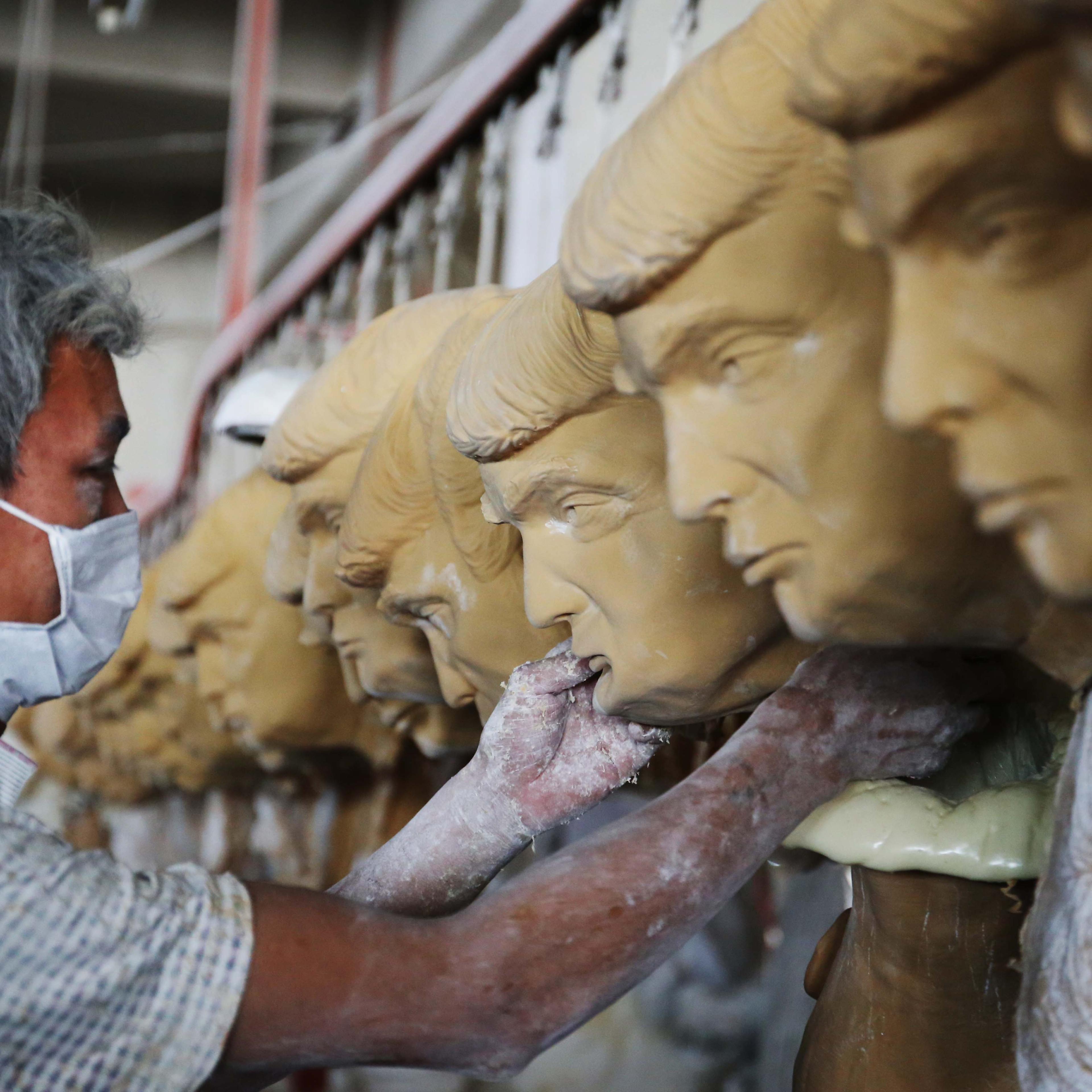 Latex Masks Factory In Pujiang, China