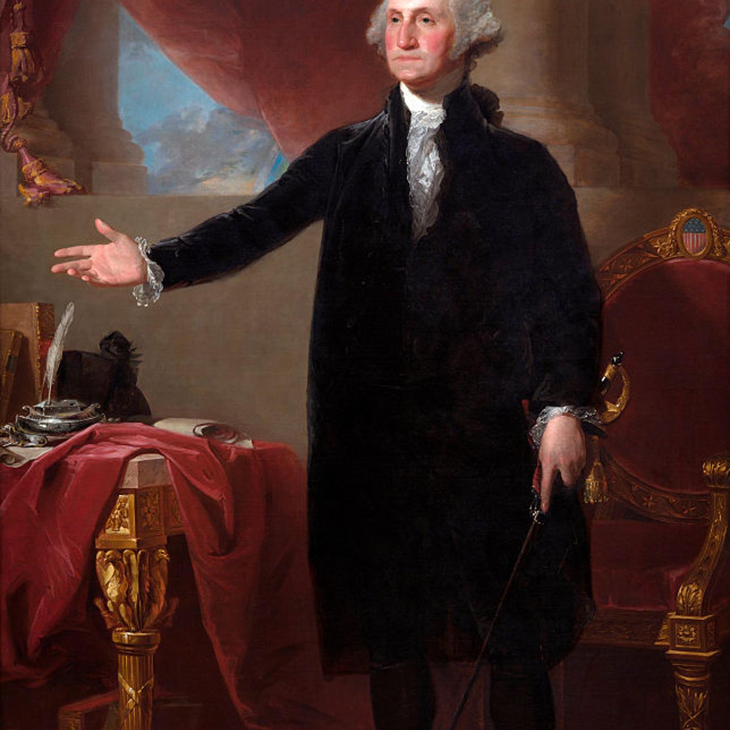George Washington (The Lansdowne Portrait) by Gilbert Stuart