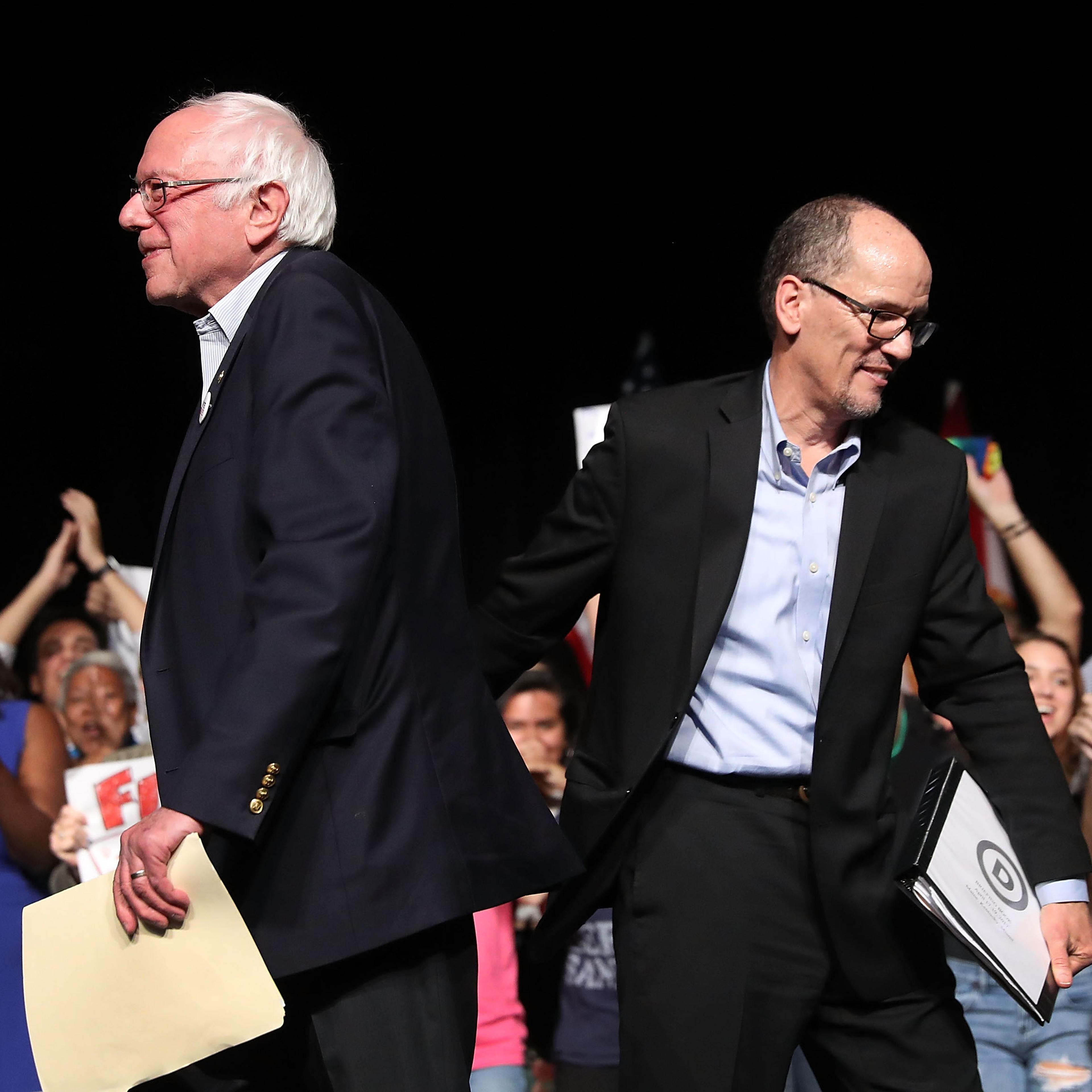 Sen. Bernie Sanders And DNC Chair Tom Perez Hold Rally In Miami