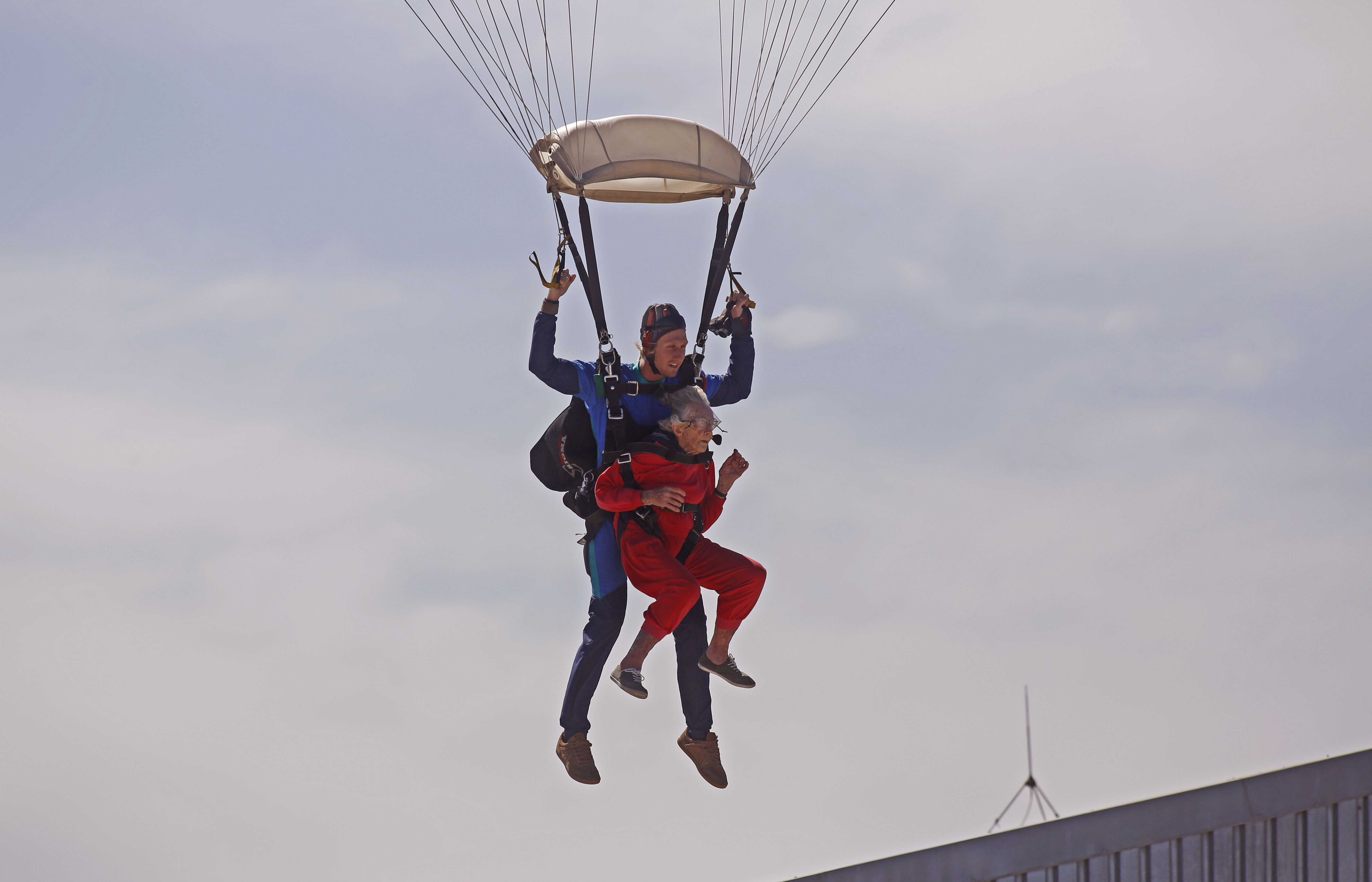 Watch a South African Great-Grandmother Skydive for 100th Birthday