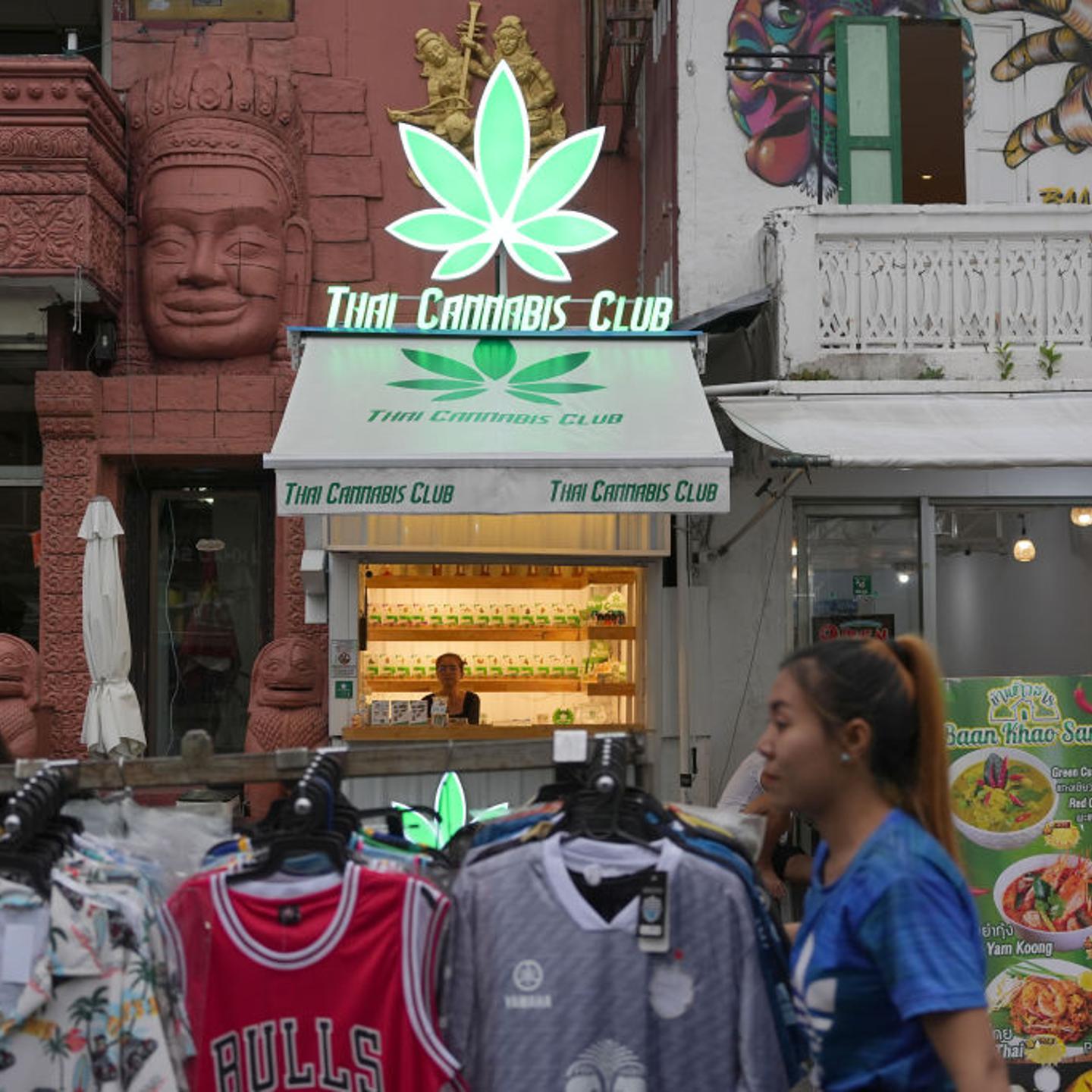 A cannabis store along Khao San Road in Bangkok, Thailand, on Sept. 10, 2023.