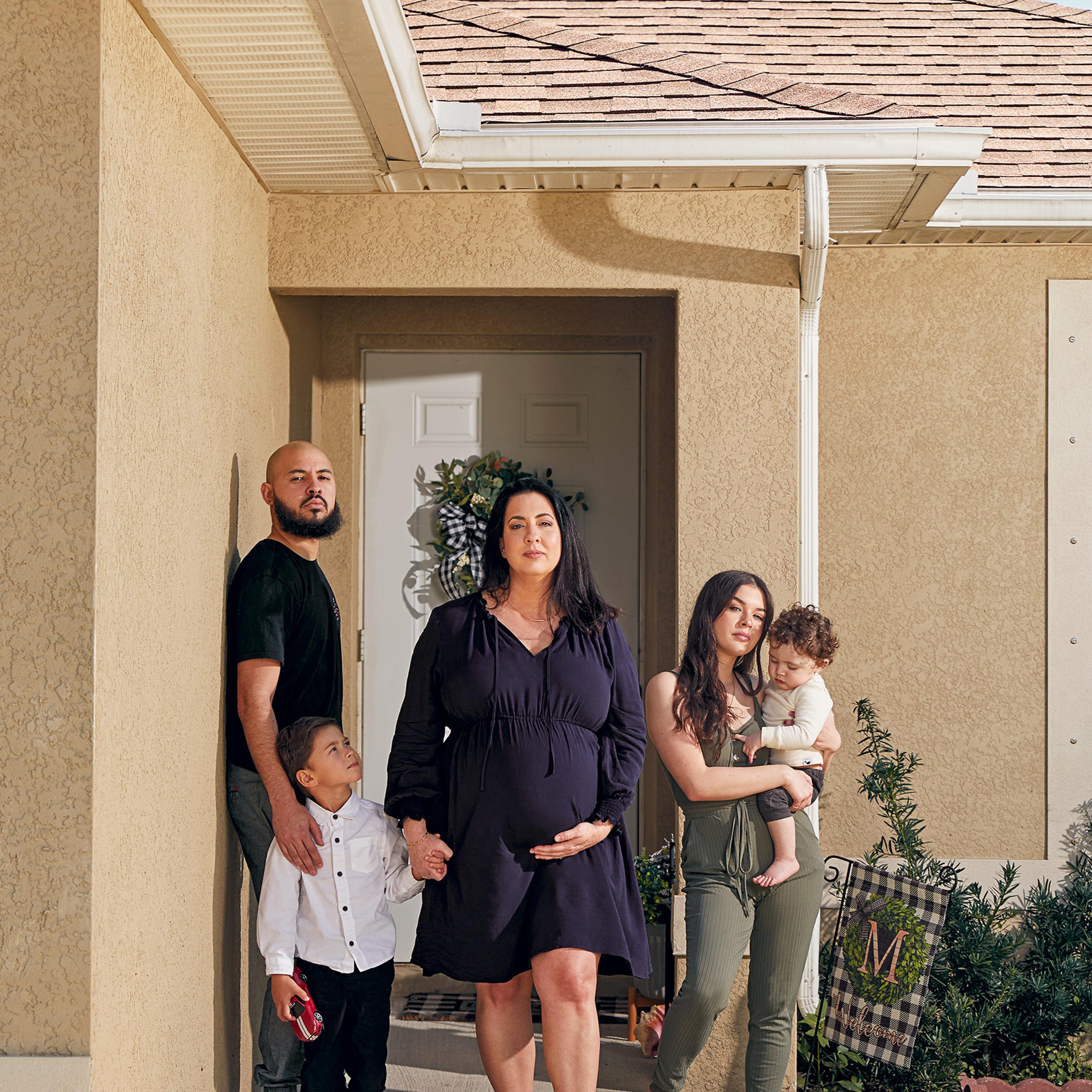 Lauren Martinez and her family in Cape Coral, Fla.