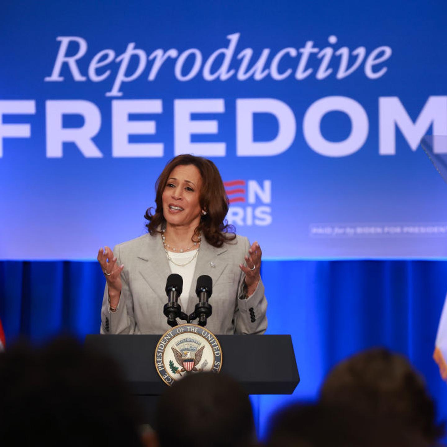 VP Harris Campaigns In Florida As State's Restrictive Abortion Law Takes Effect