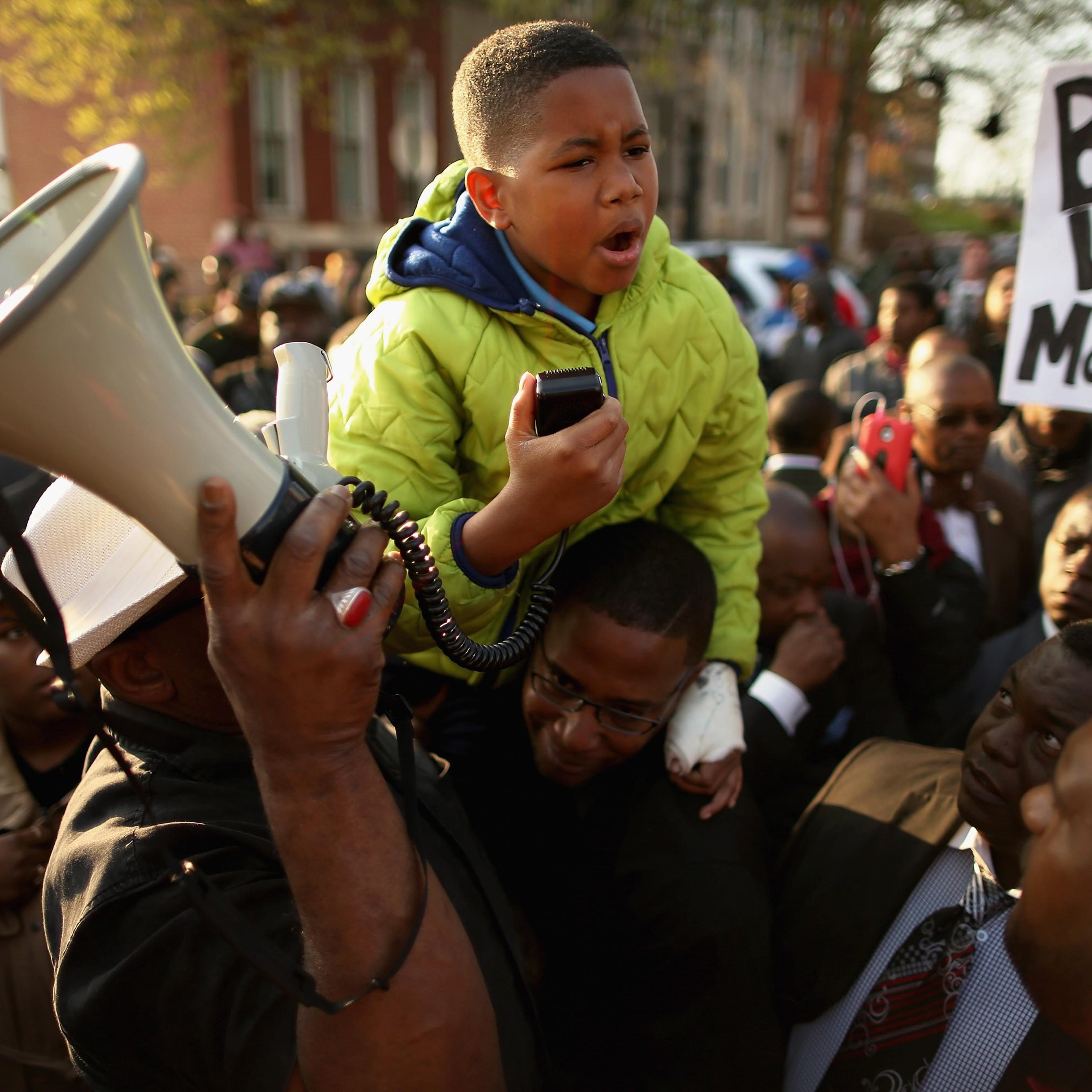Protesters March Over Death Of Freddie Gray
