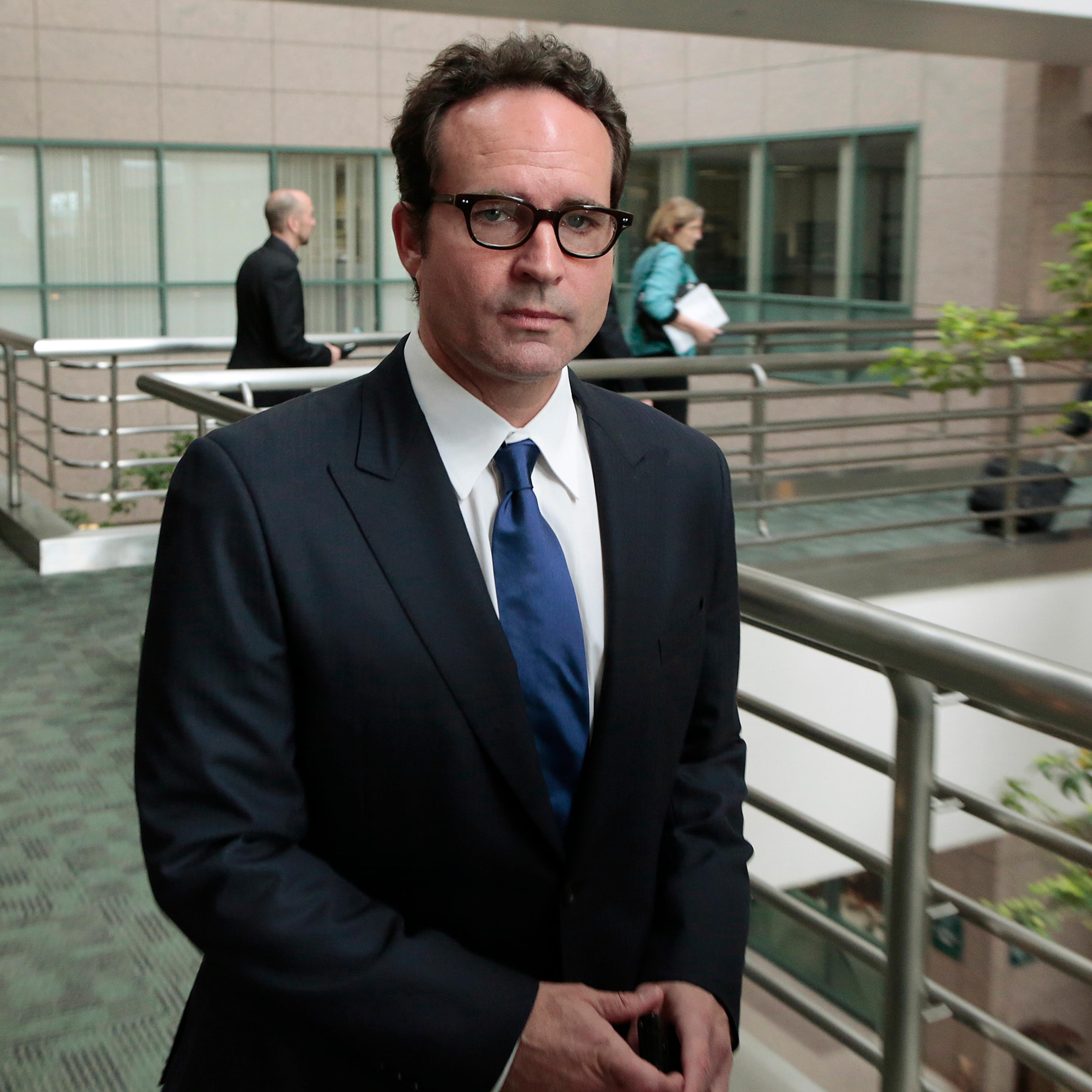Actor Jason Patric arrives for his custody hearing at the 2nd District Court of Appeals in Los Angeles