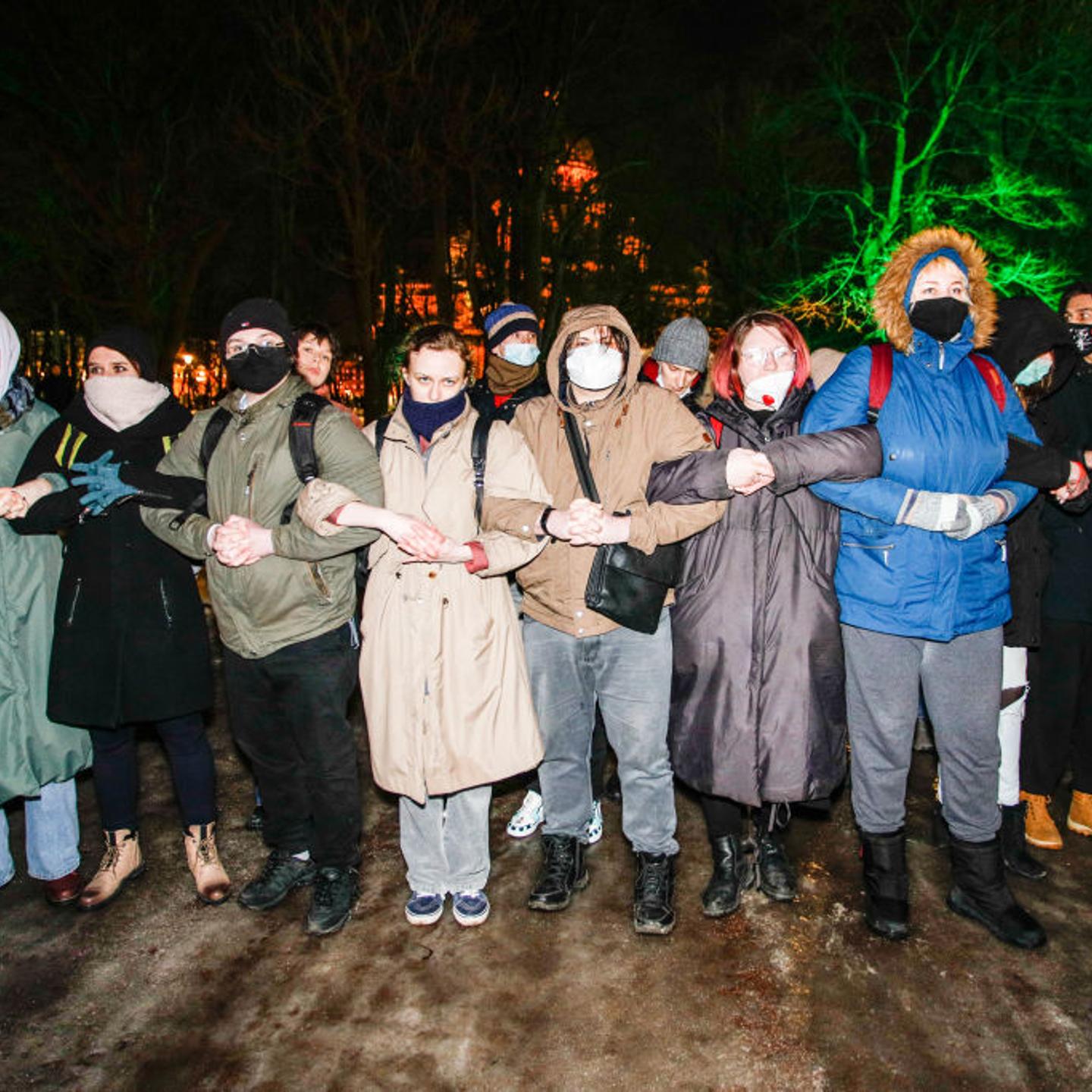 Unsanctioned rally against military operation in Ukraine