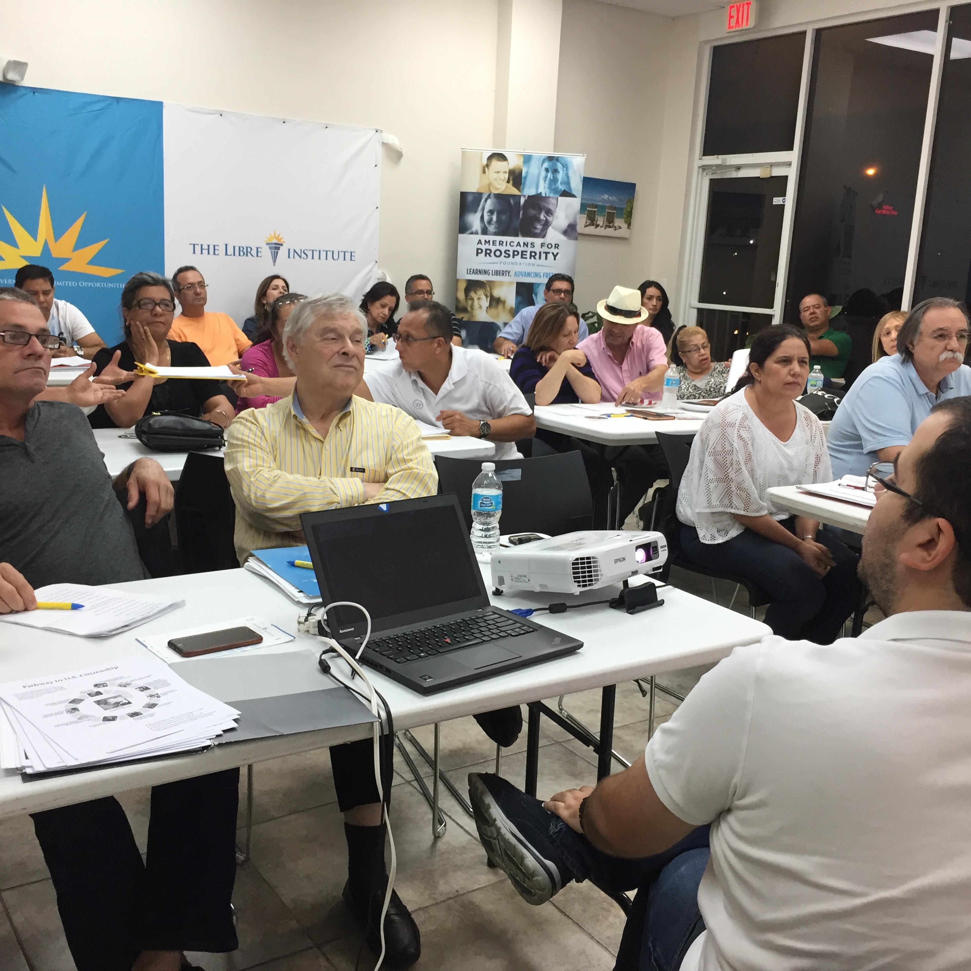Through the Koch network’s LIBRE Initiative, volunteers and advisers are helping immigrants study for drivers’ license exams so they have some form of government ID, others prepare for citizenship tests and still others earn a G.E.D.