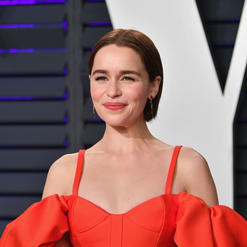 Emilia Clarke attends the 2019 Vanity Fair Oscar Party hosted by Radhika Jones at Wallis Annenberg Center for the Performing Arts in Beverly Hills, Calif., on February 24, 2019.
