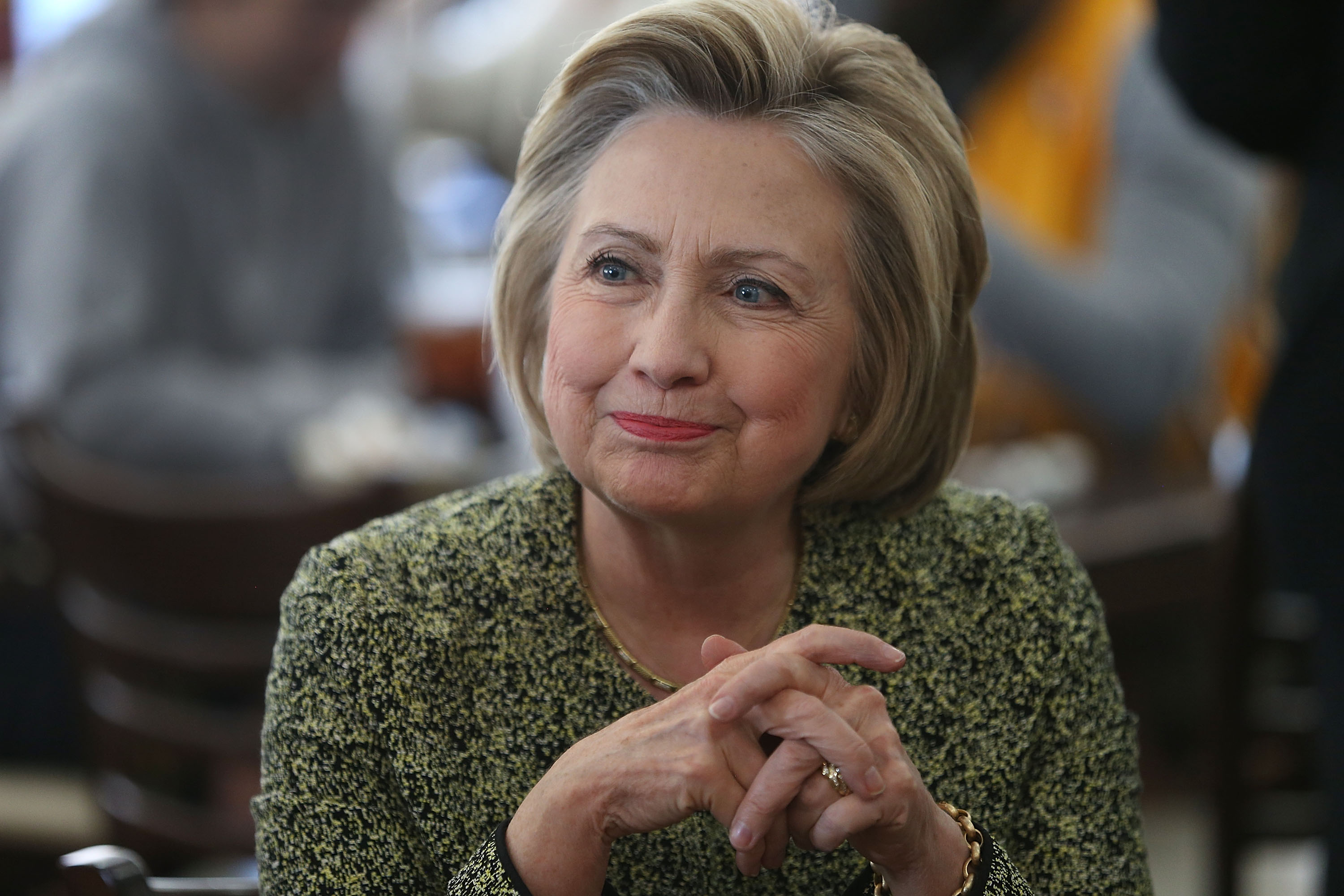 Democratic Presidential Candidate Hillary Clinton Campaigns In Indiana
