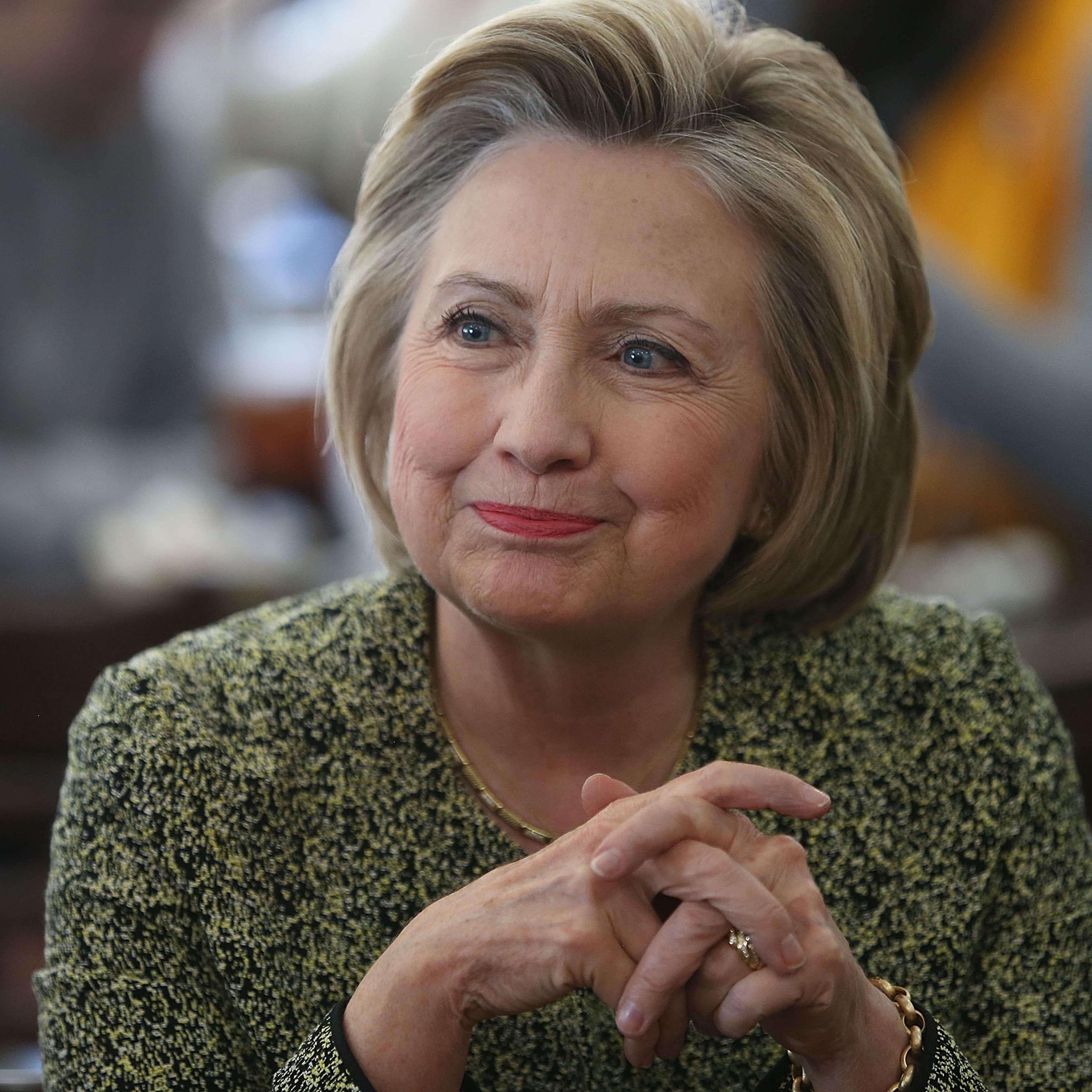 Democratic Presidential Candidate Hillary Clinton Campaigns In Indiana