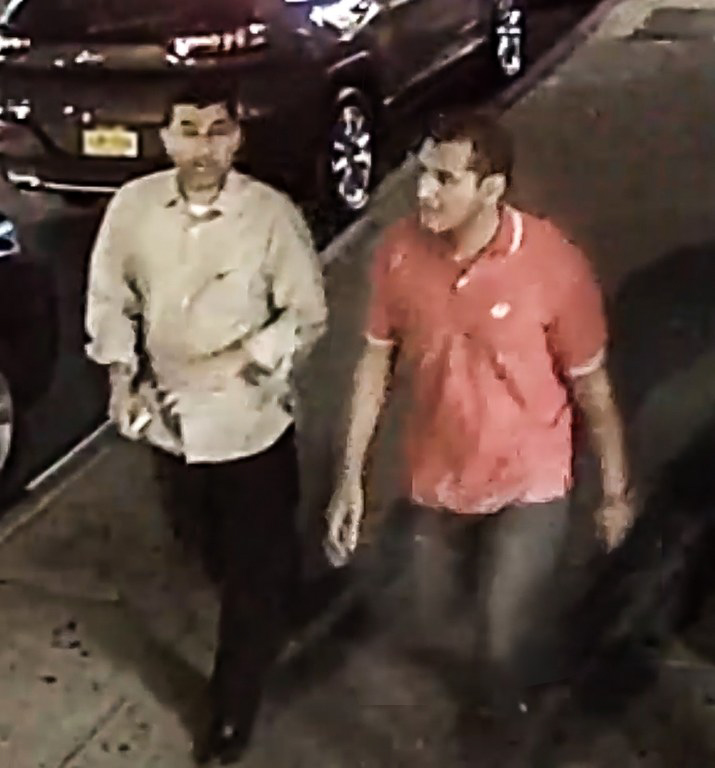 The FBI is seeking information about two unknown individuals, who allegedly located a piece of luggage on the sidewalk, removed an improvised explosive device from the luggage, and then left the vicinity leaving the device behind but taking the luggage. Released on Sept. 21, 2016.
