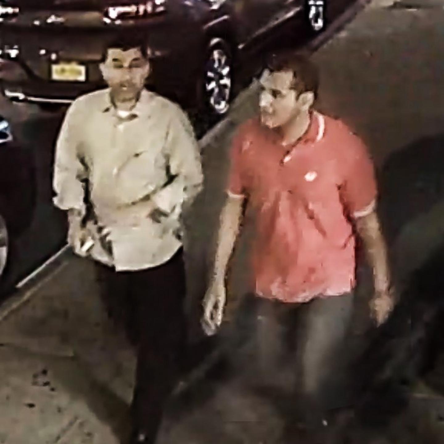 The FBI is seeking information about two unknown individuals, who allegedly located a piece of luggage on the sidewalk, removed an improvised explosive device from the luggage, and then left the vicinity leaving the device behind but taking the luggage. Released on Sept. 21, 2016.