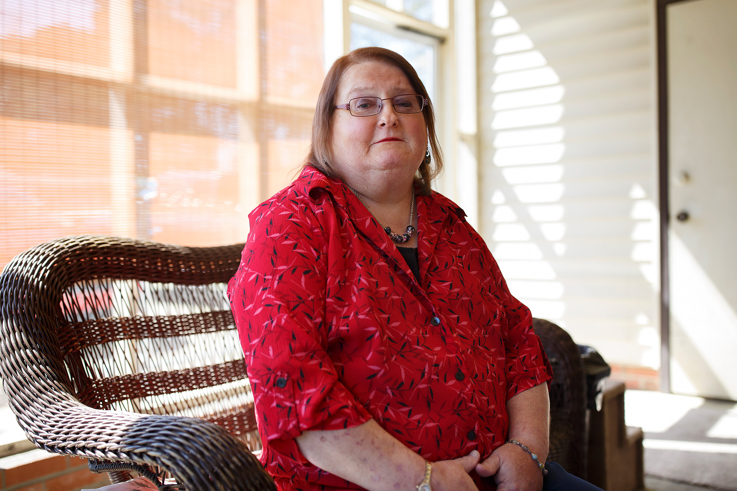 Aimee Stephens at home in Fayetteville, N.C., March 23, 2018.