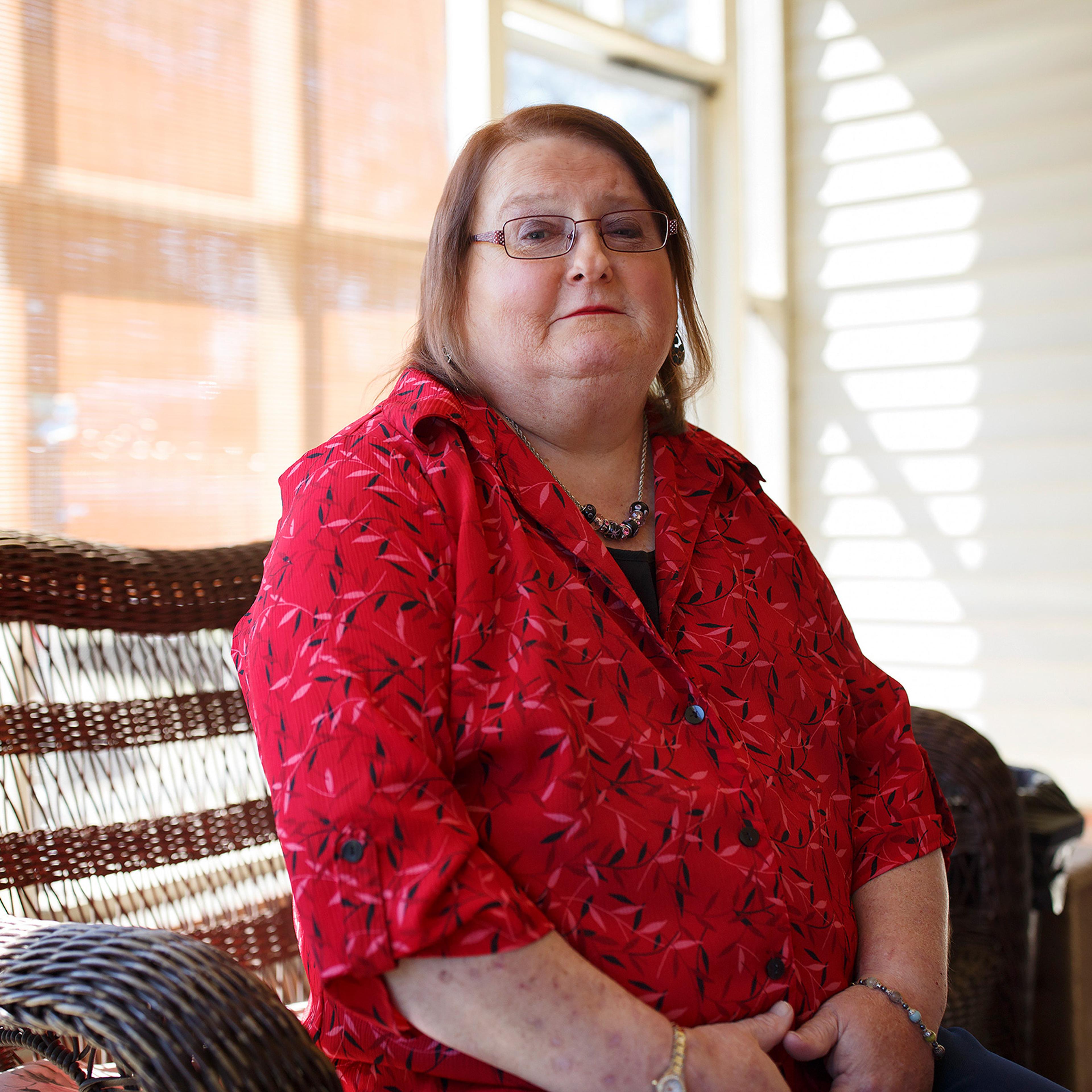 Aimee Stephens at home in Fayetteville, N.C., March 23, 2018.