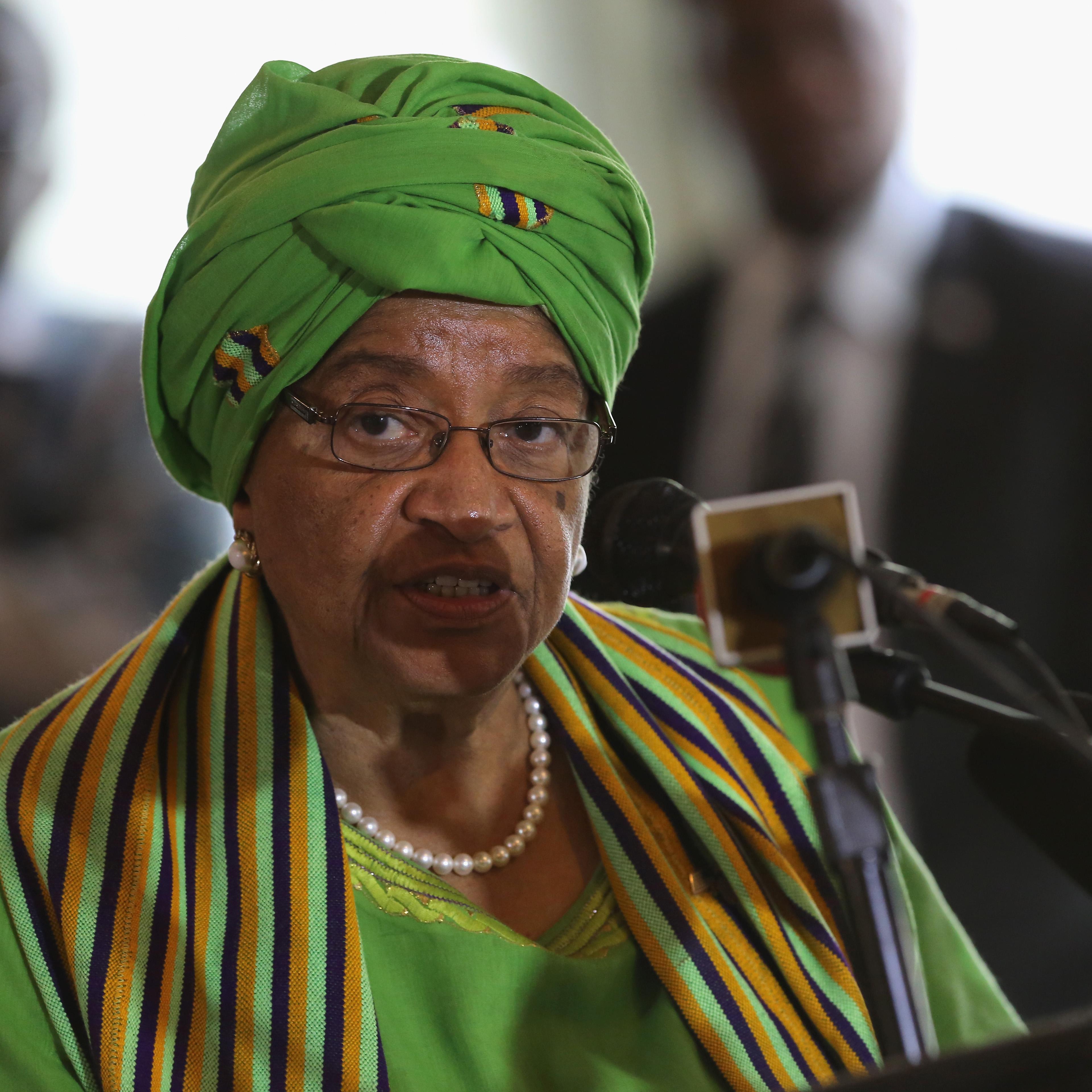 Liberian President Sirleaf And USAID Administrator Shah Hold Press Conference