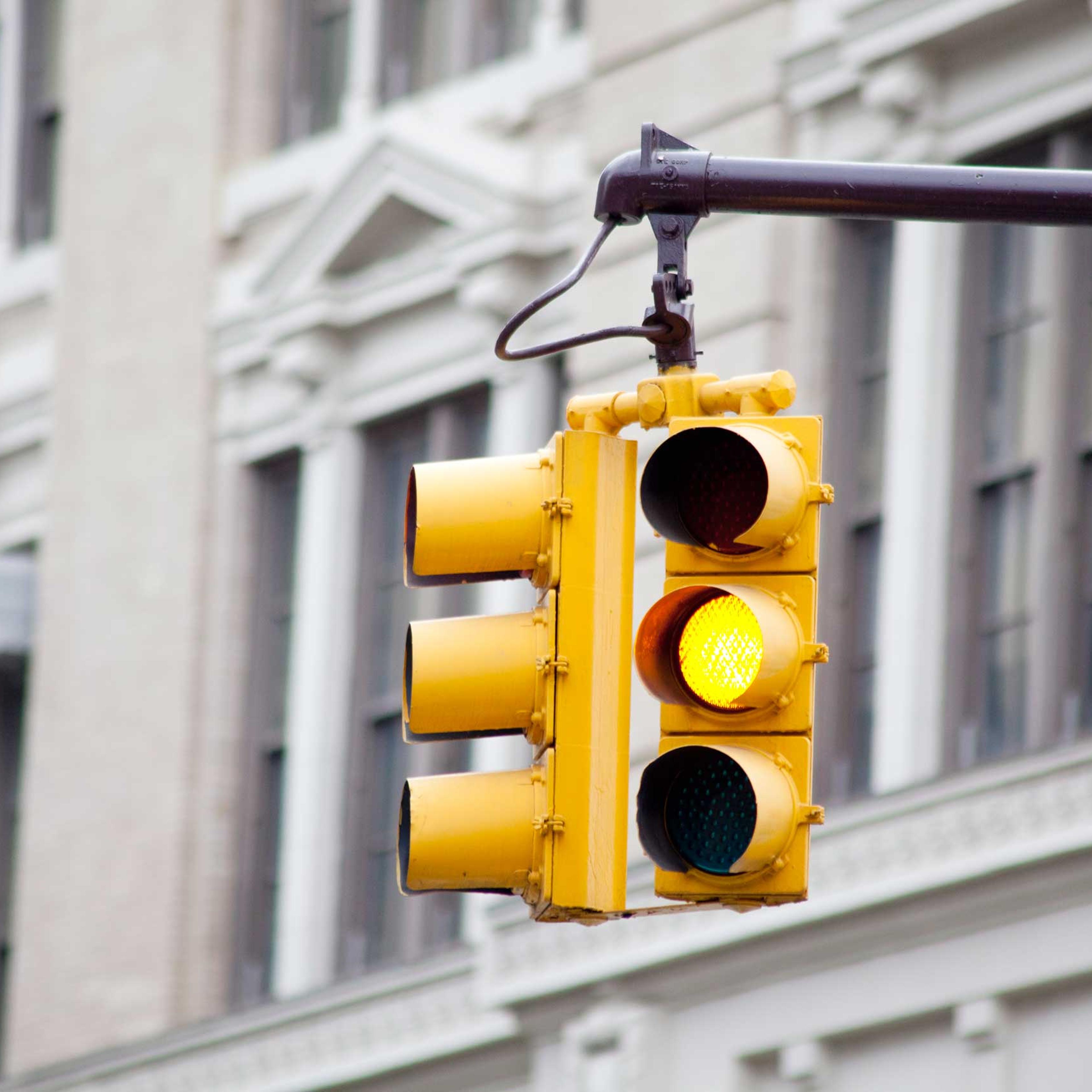 Yellow Traffic Light