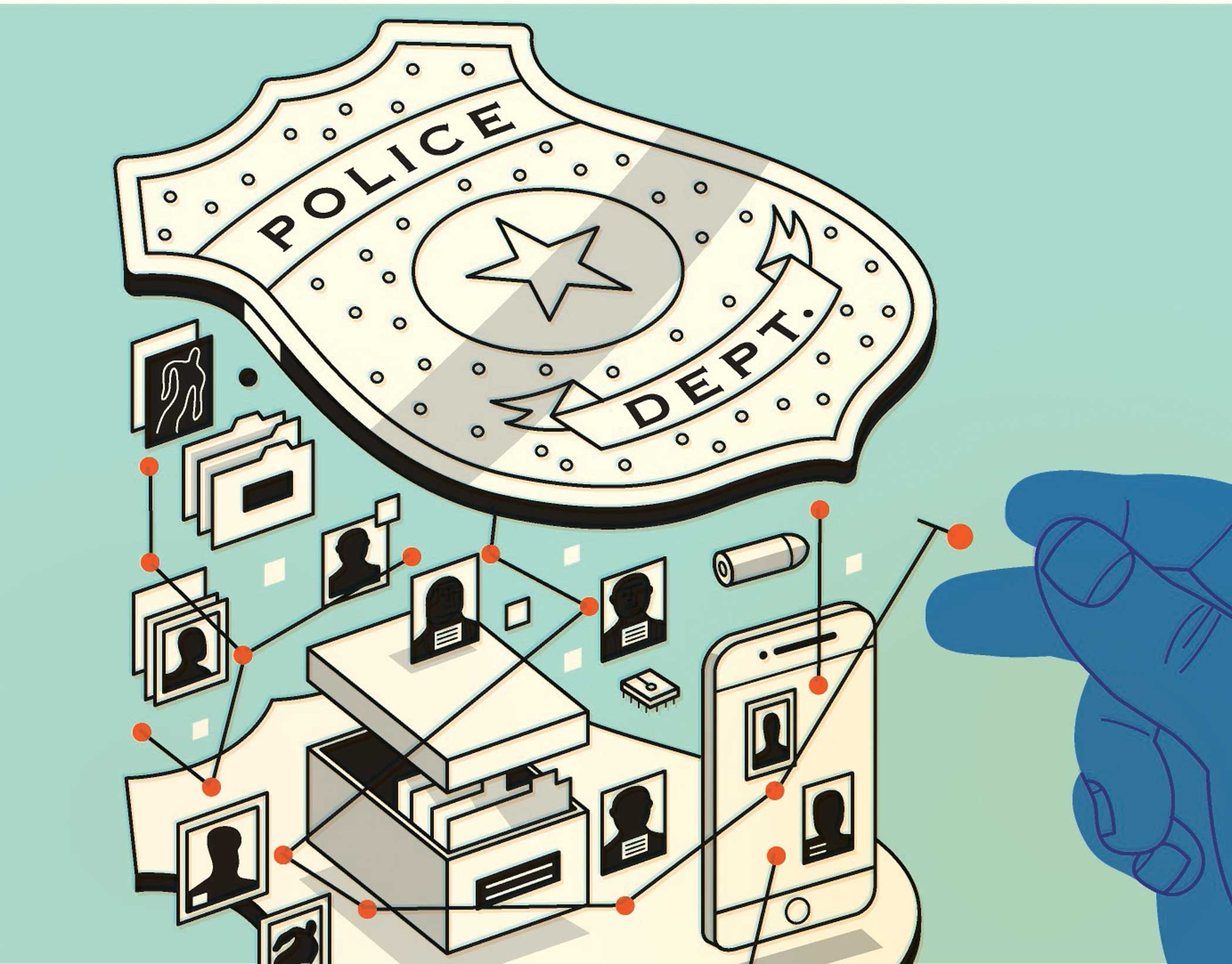 Police database search illustration Harry Campbell Briefing Solutions