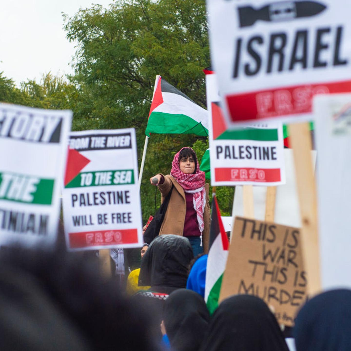 Demonstration Held In Support Of The People Of Palestine In Dearborn, Michigan