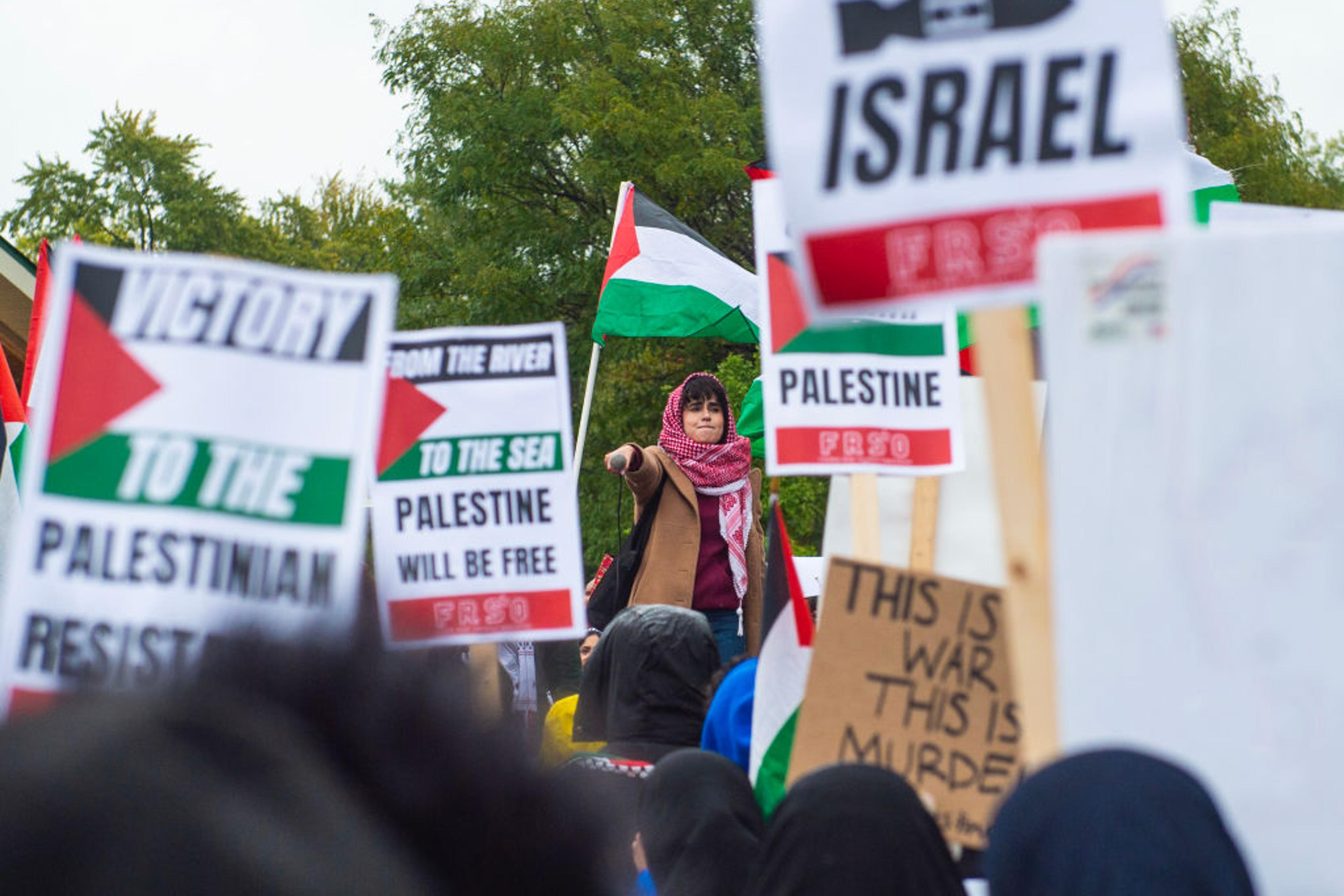 Demonstration Held In Support Of The People Of Palestine In Dearborn, Michigan
