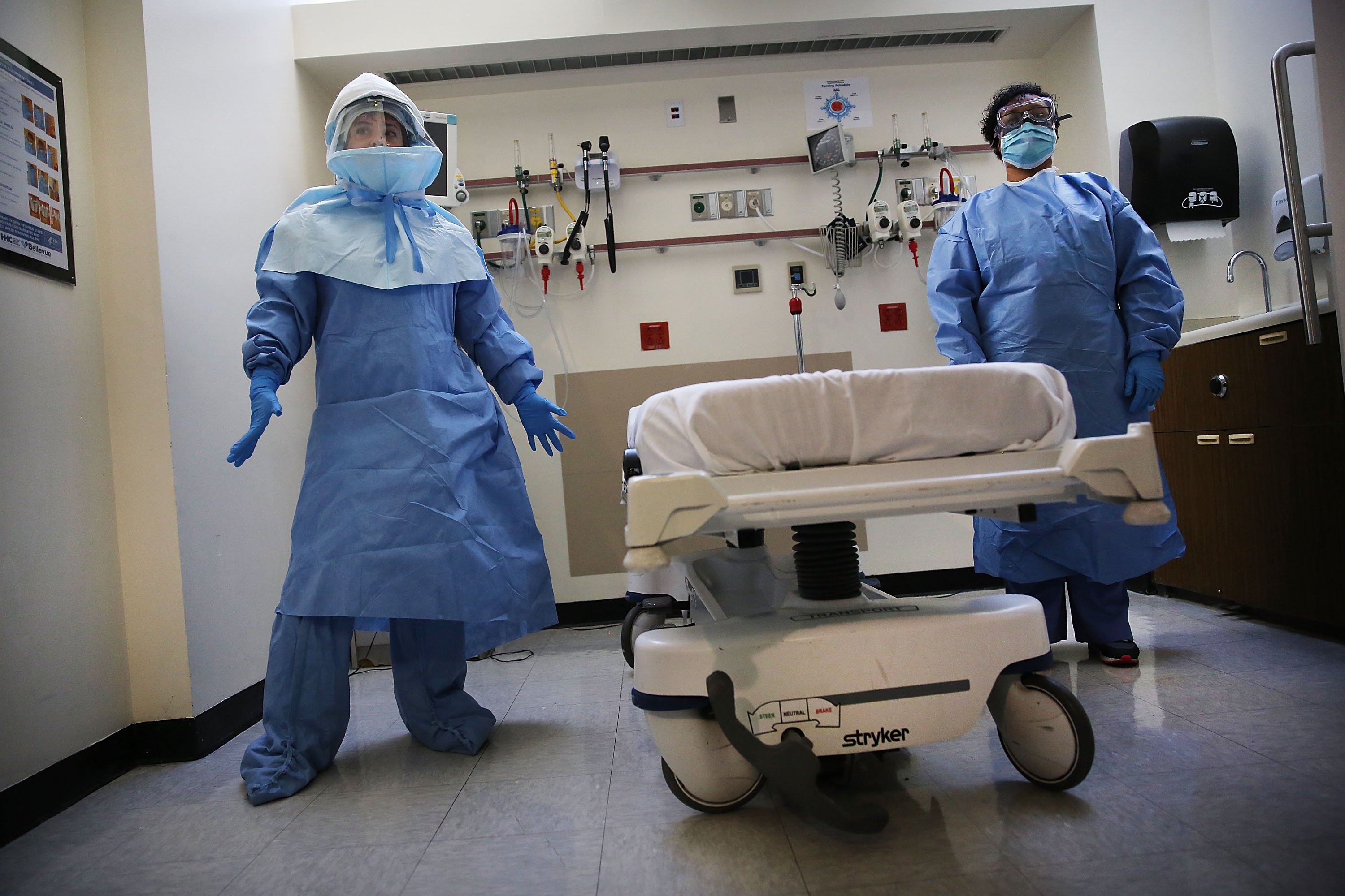 New York's Bellevue Hospital Prepares For Possible Ebola Cases
