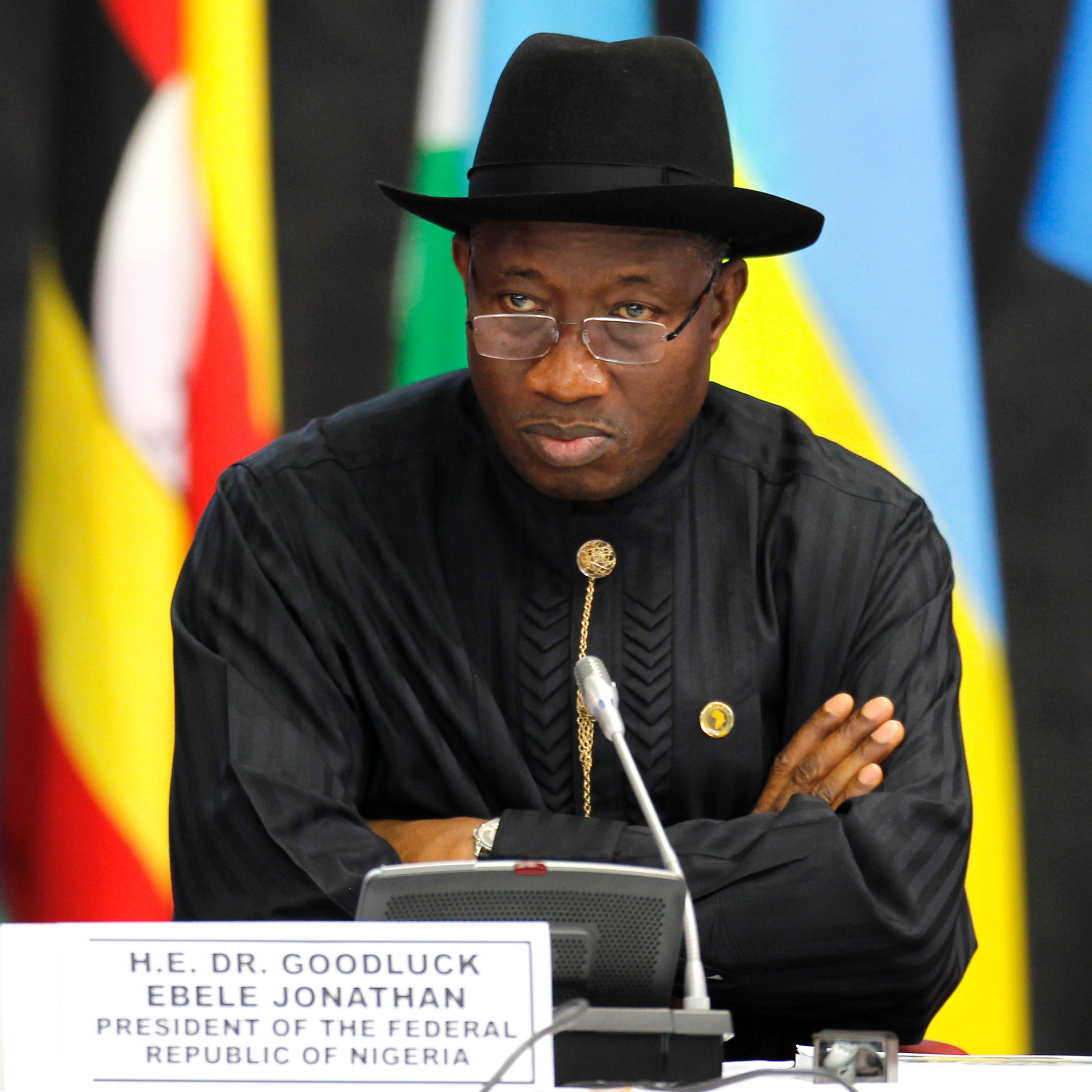 Nigeria's President Jonathan attends the Africa Union Peace and Security Council Summit on Terrorism at the KICC in Nairobi