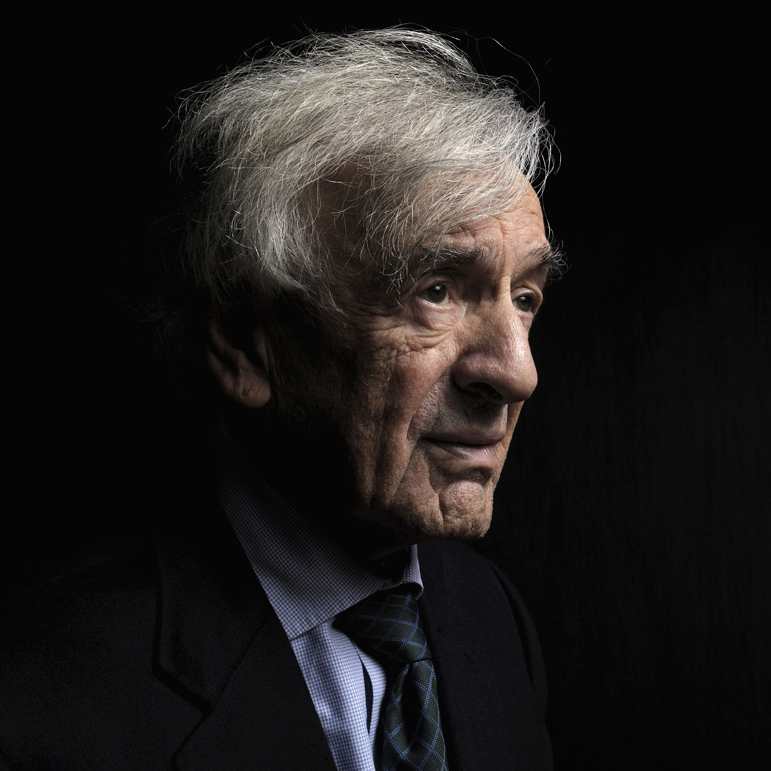 A portrait of Elie Wiesel, the writer Nobel laureate in 1986, in Paris on Nov. 30, 2011.