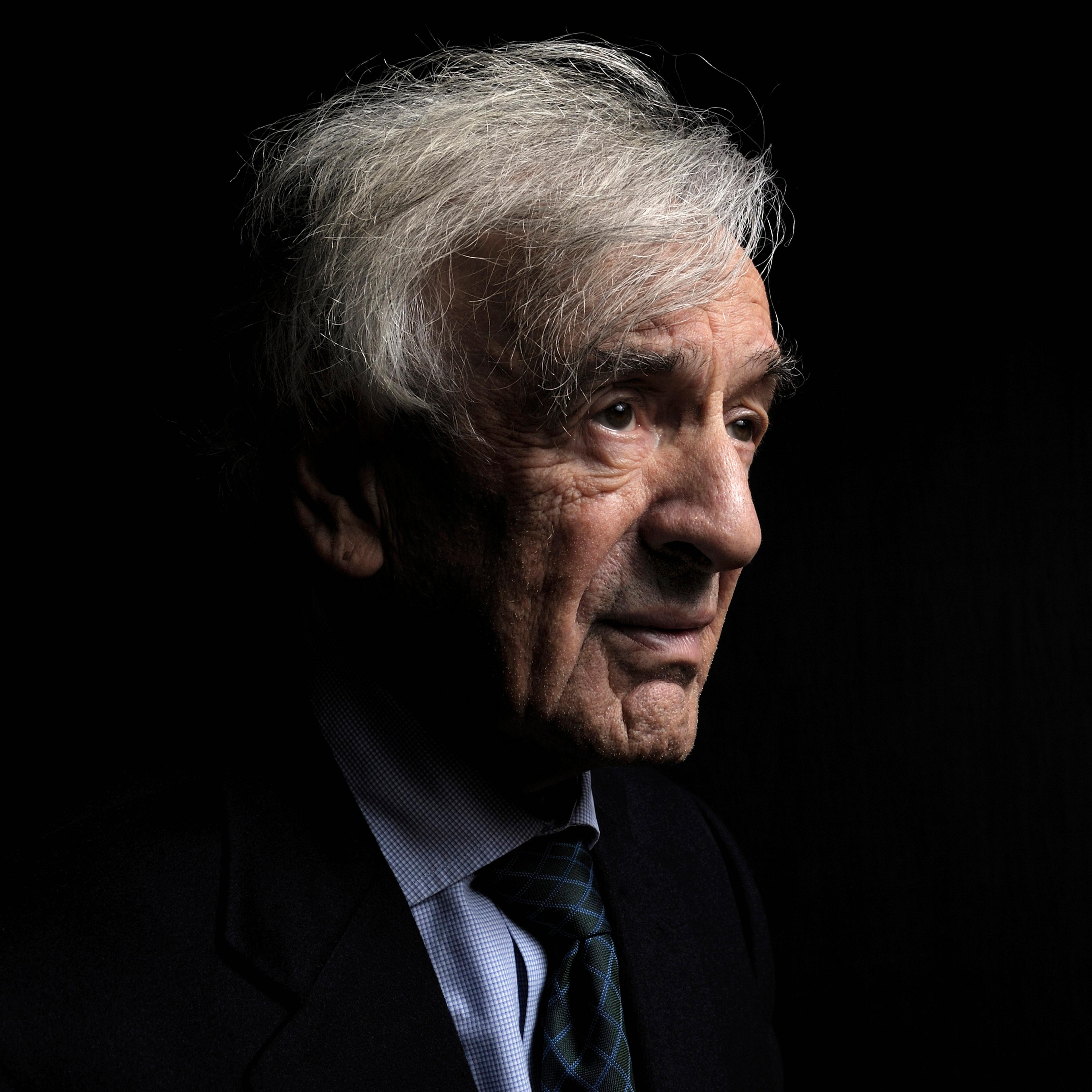 A portrait of Elie Wiesel, the writer Nobel laureate in 1986, in Paris on Nov. 30, 2011.