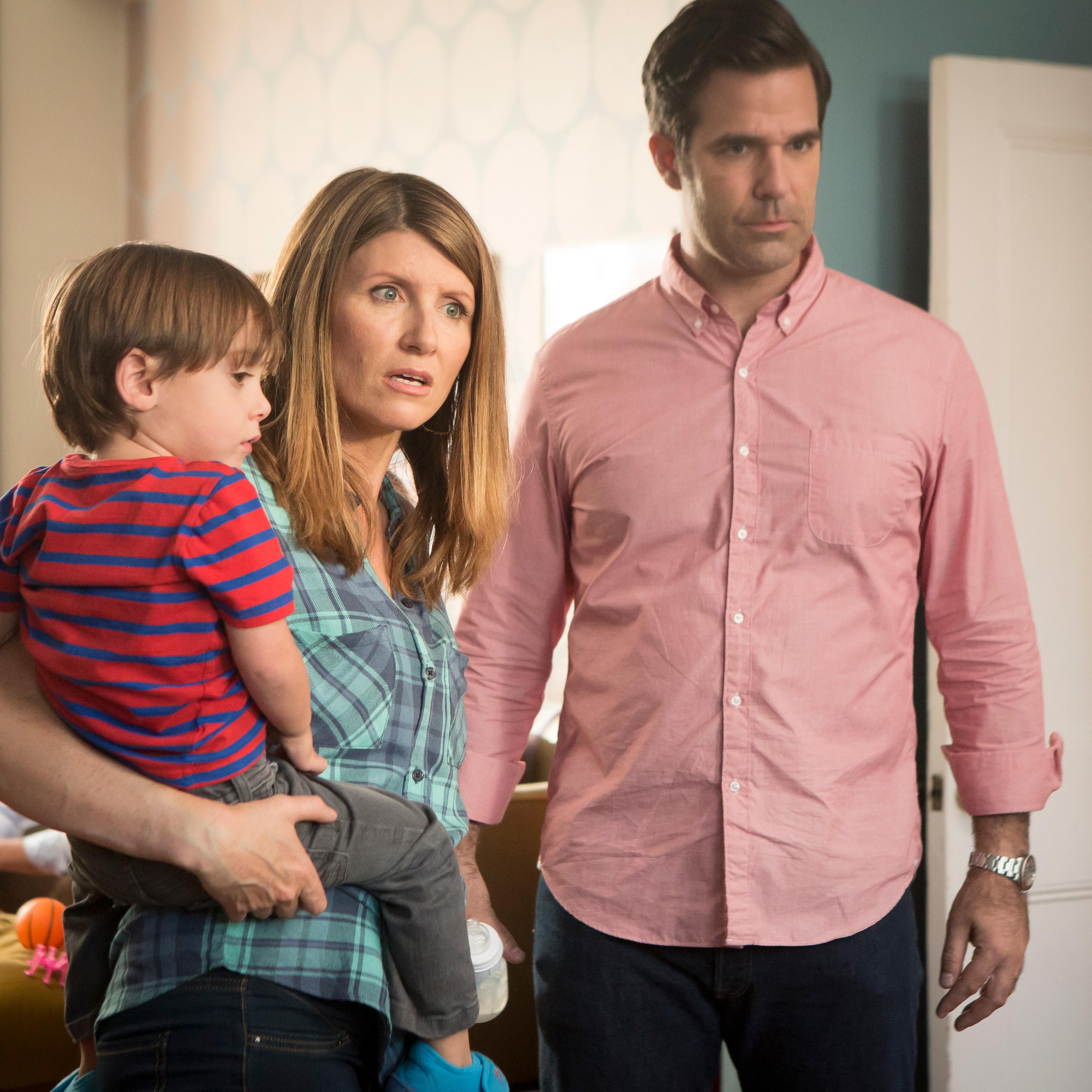 Sharon Horgan and Rob Delaney in <i>Catastrophe</i>