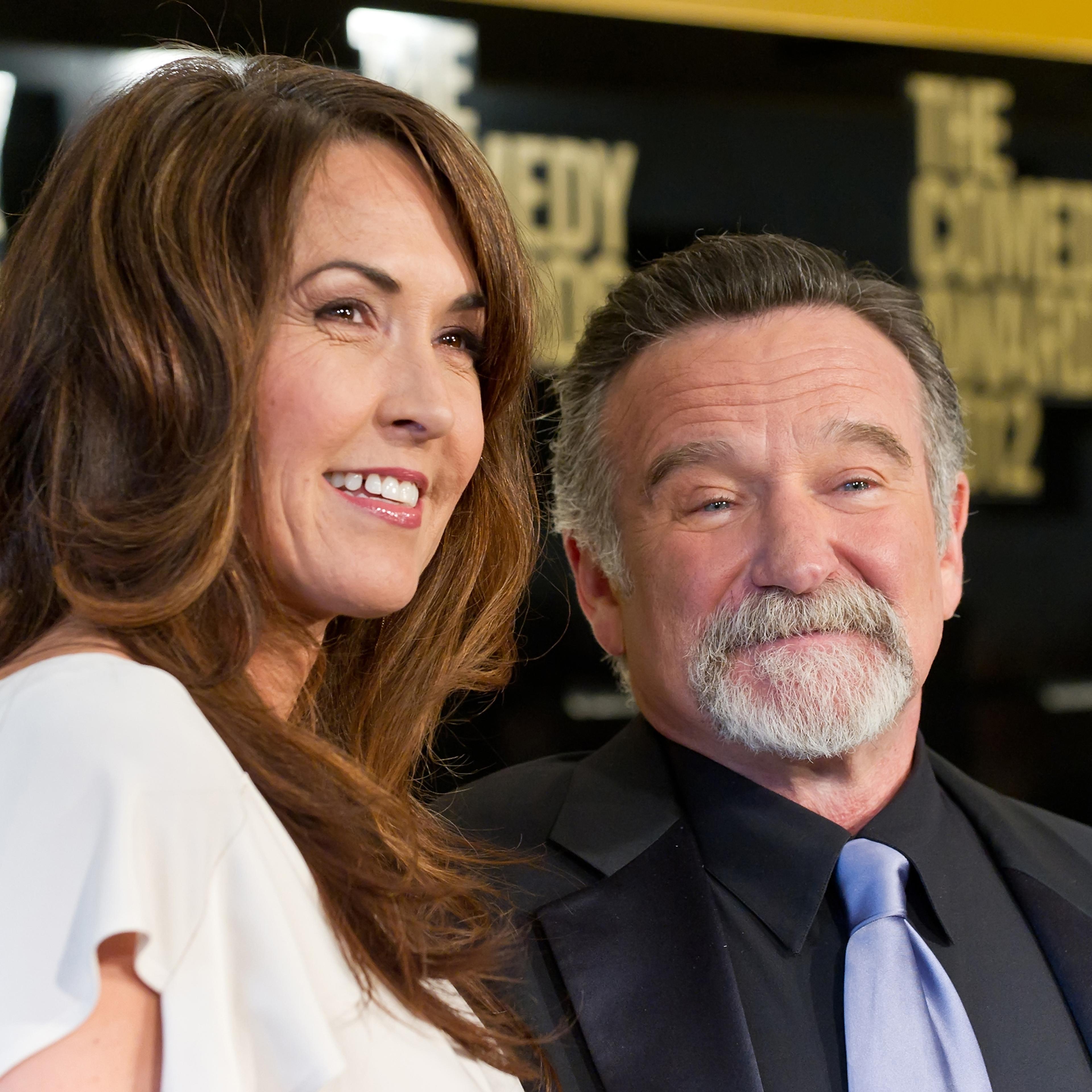 NEW YORK, NY - APRIL 28: Susan Schneider (L) and comedian Robin Williams attend The Comedy Awards 2012 at Hammerstein Ballroom on April 28, 2012 in New York City. (Photo by Gilbert Carrasquillo/FilmMagic)