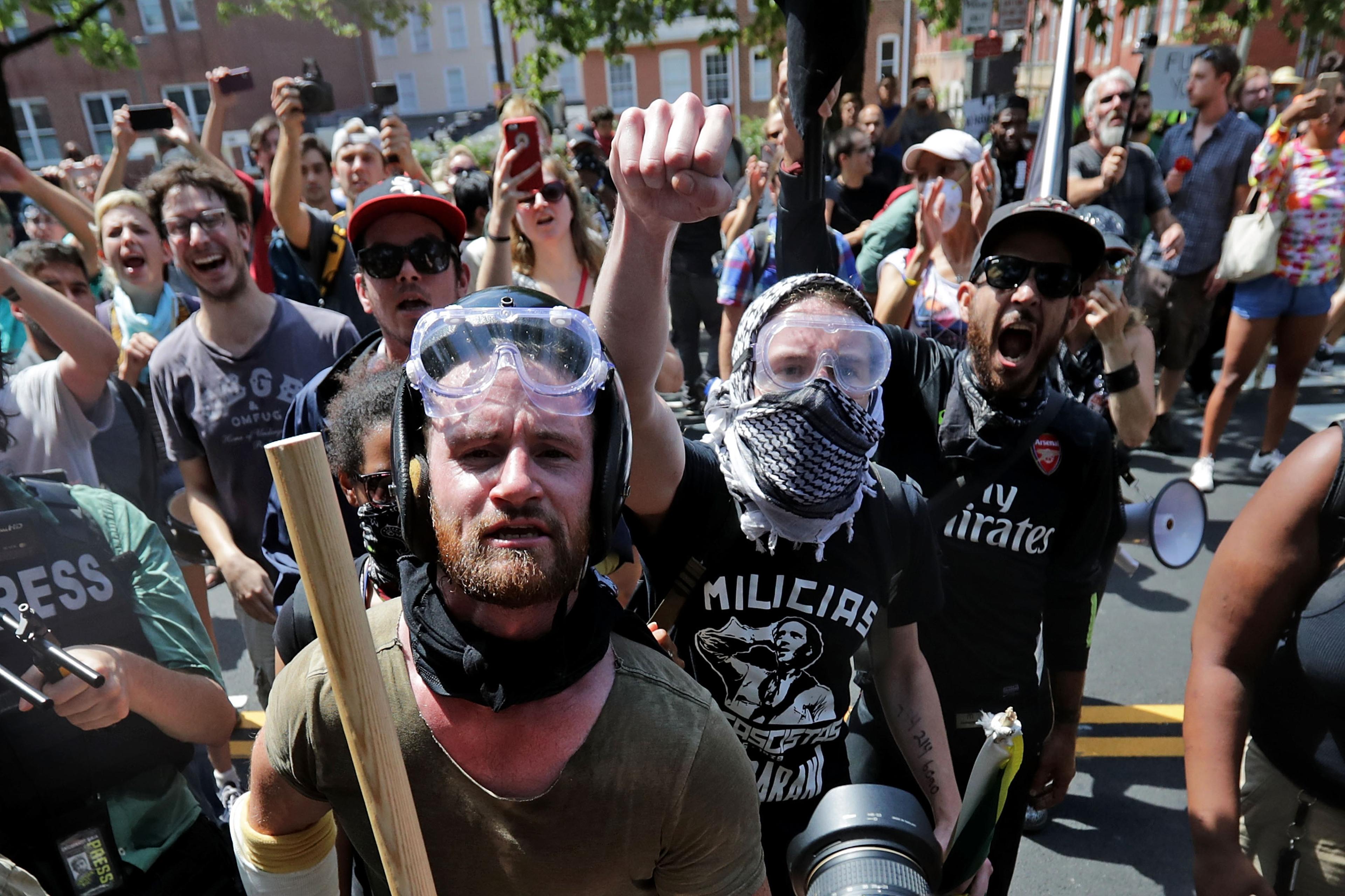 Violent Clashes Erupt at "Unite The Right" Rally In Charlottesville