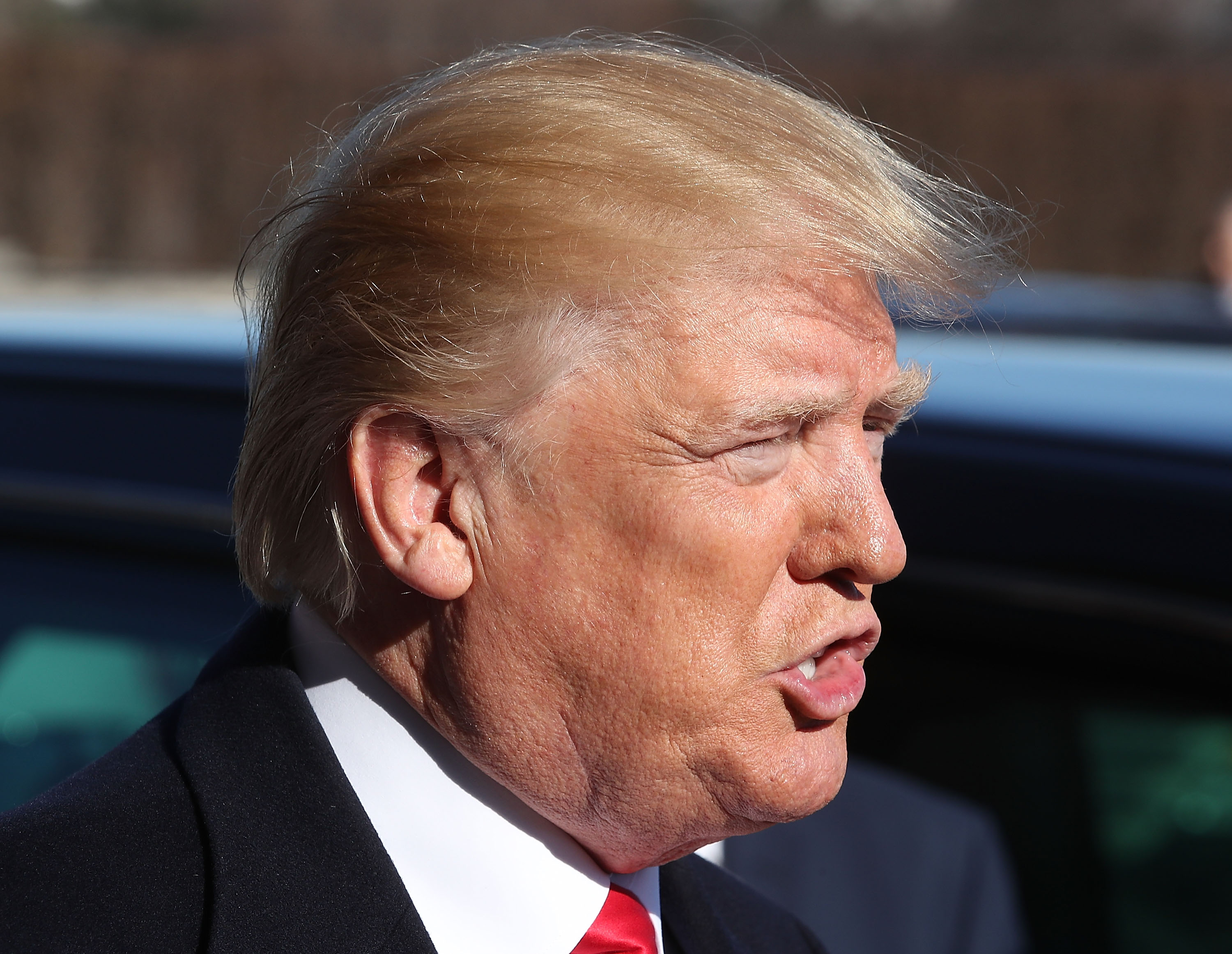 President Trump Meets With Defense Secretary Mattis And Senior Military Leaders At The Pentagon