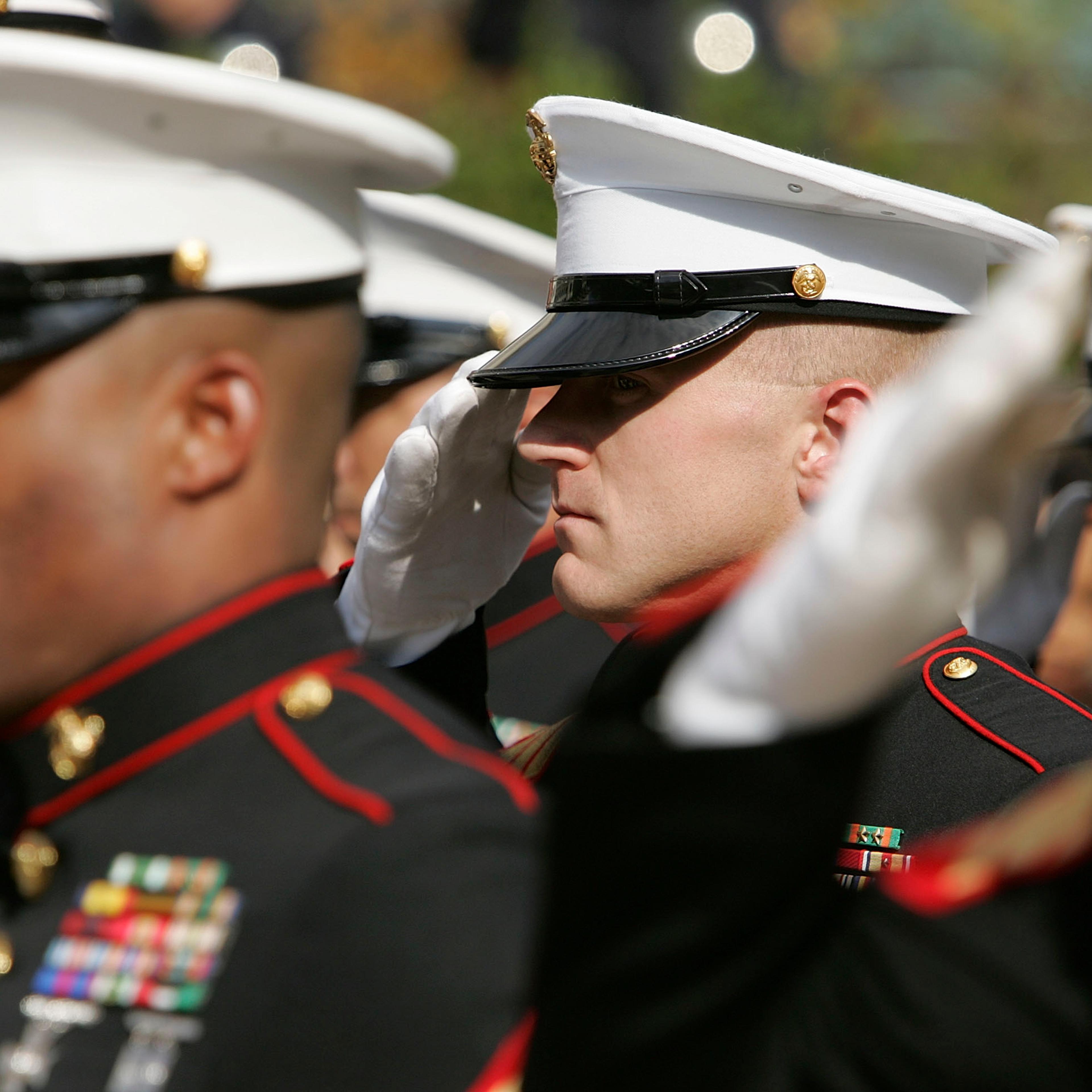 Marine Corps Commemorative Stamps Unveiled On USMC's 230th Anniversary
