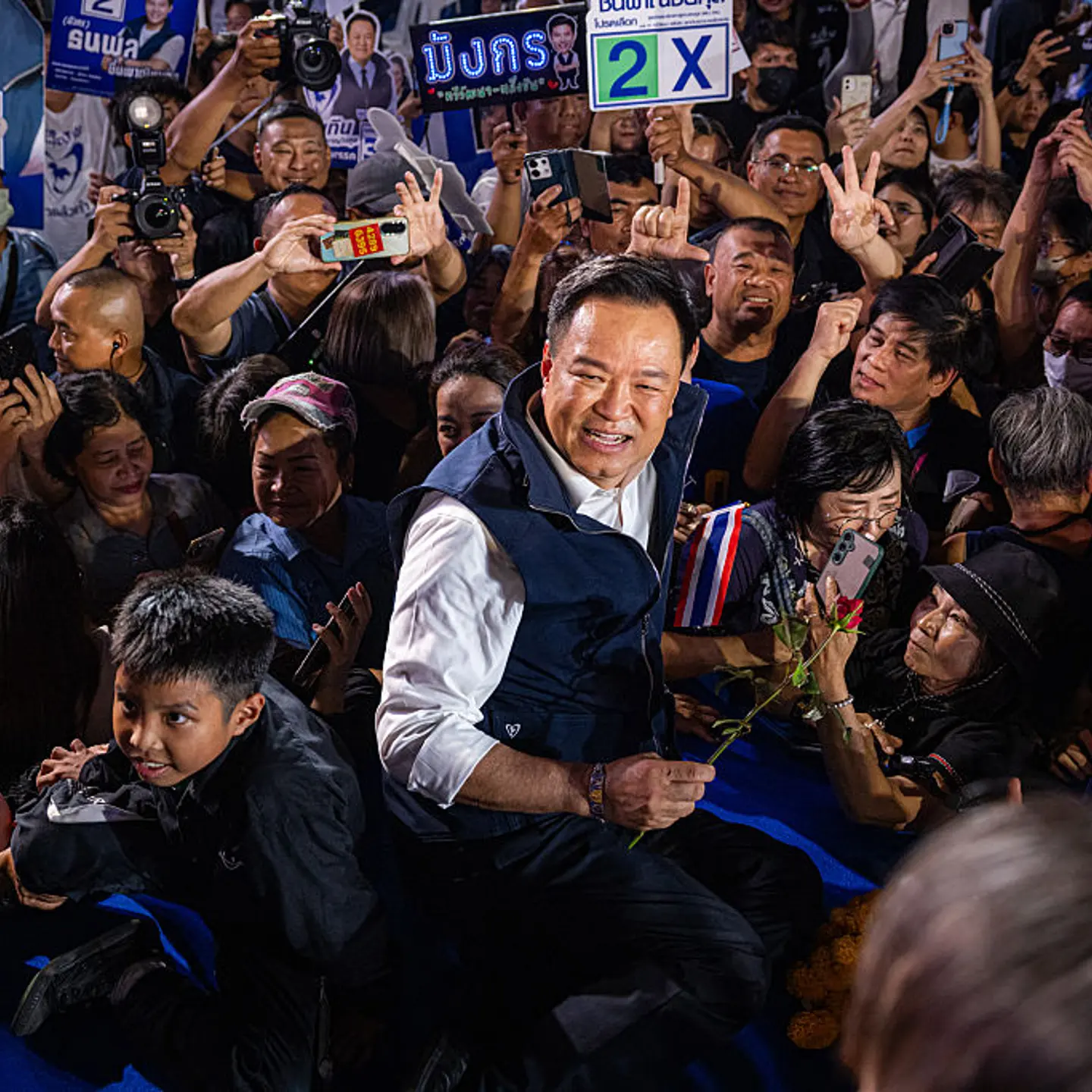 Bhumjaithai Party Holds Election Rally In Bangkok