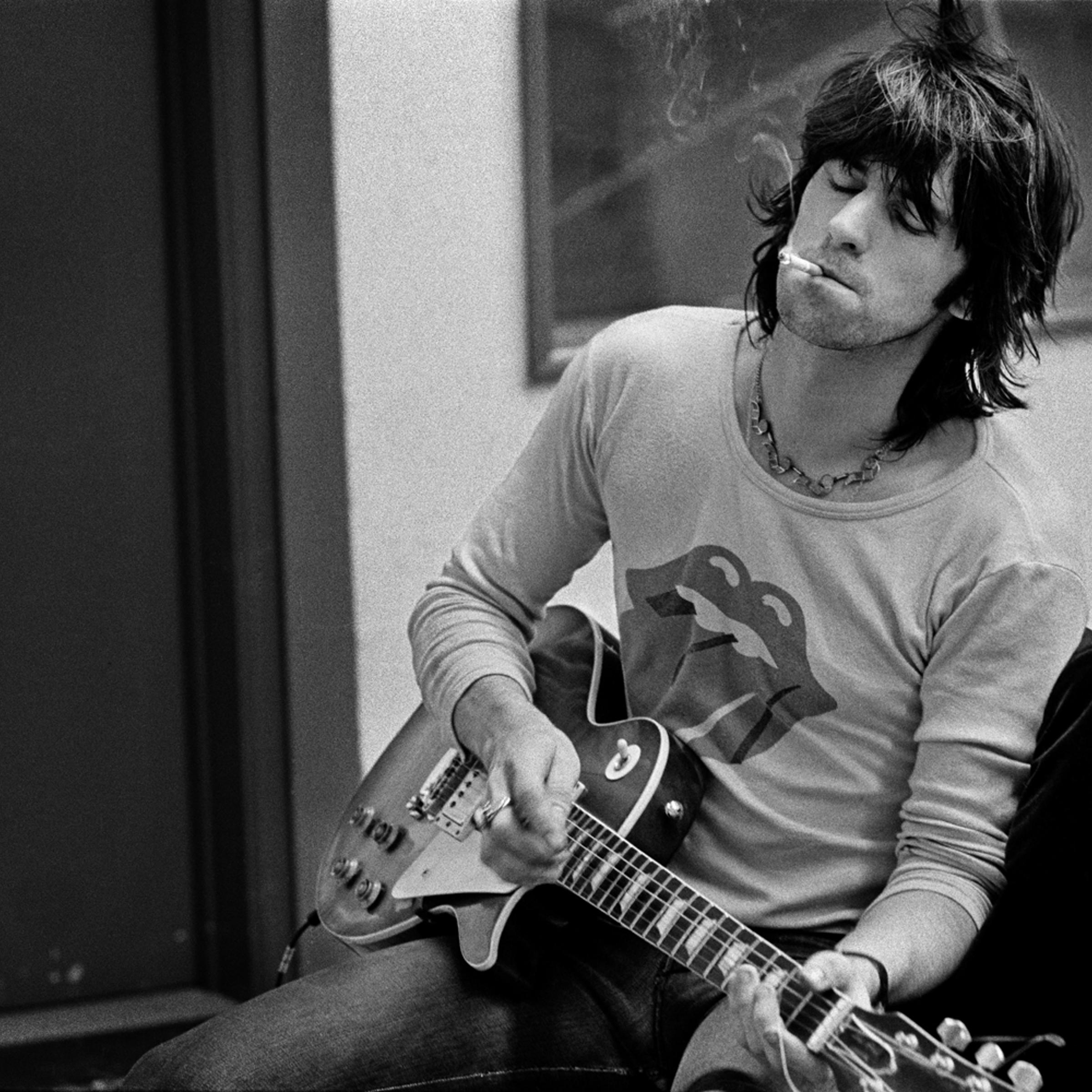 Keith Richards, Exile on Main Street Recording Session, Los Angeles, 1972