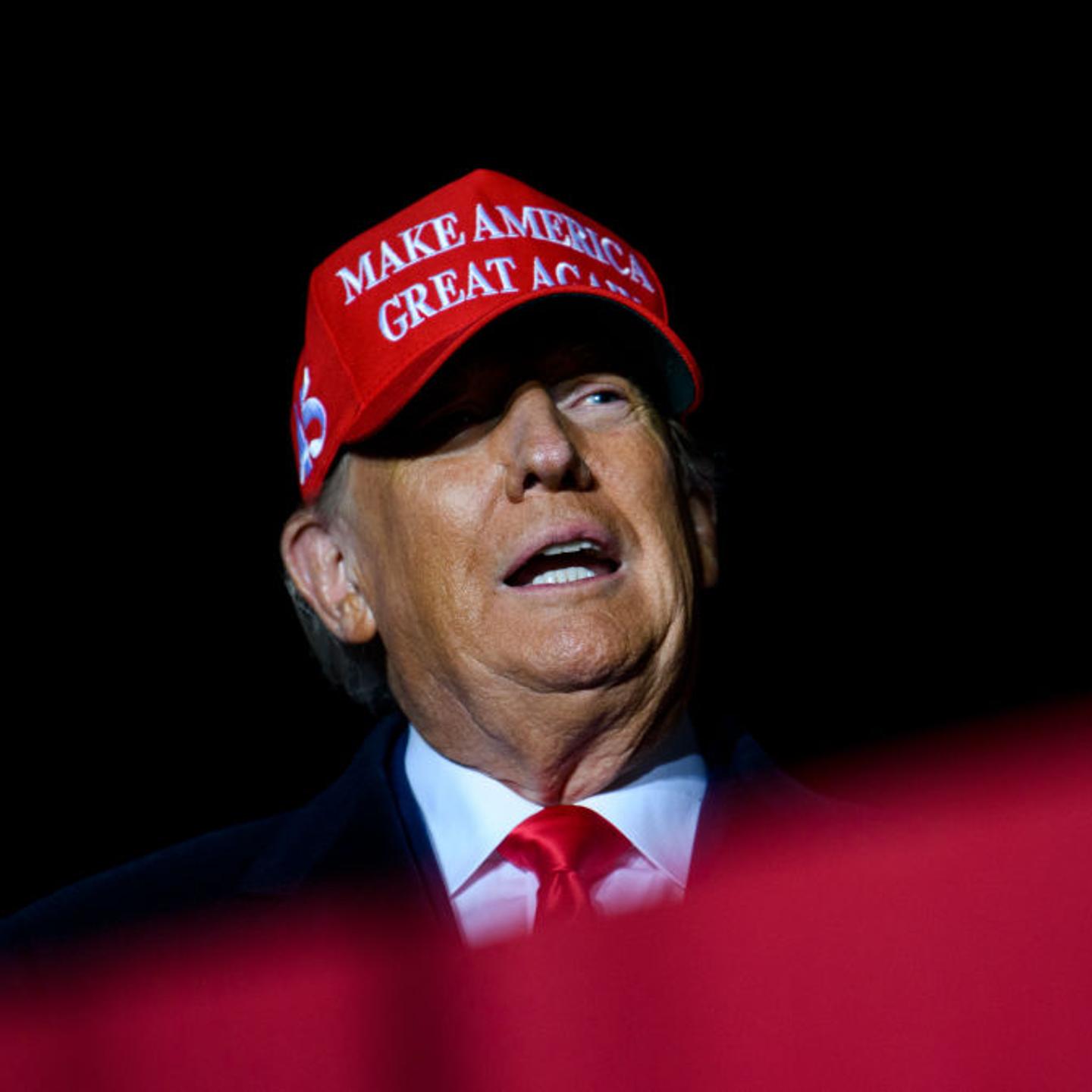 Former President Trump Holds Rally With Iowa Candidates In Sioux City