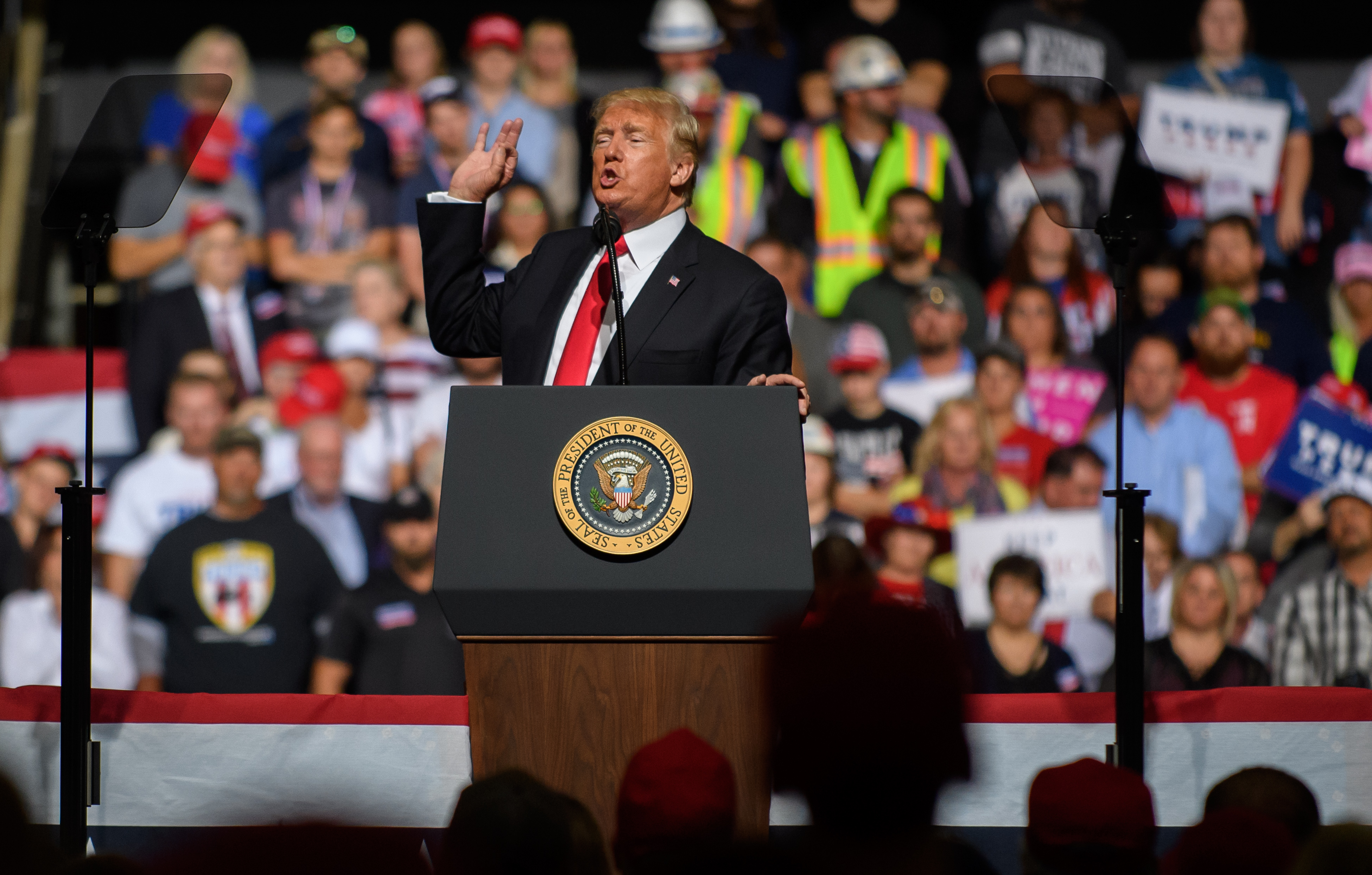 Donald Trump Holds "Make America Great Again" Rally In West Virginia