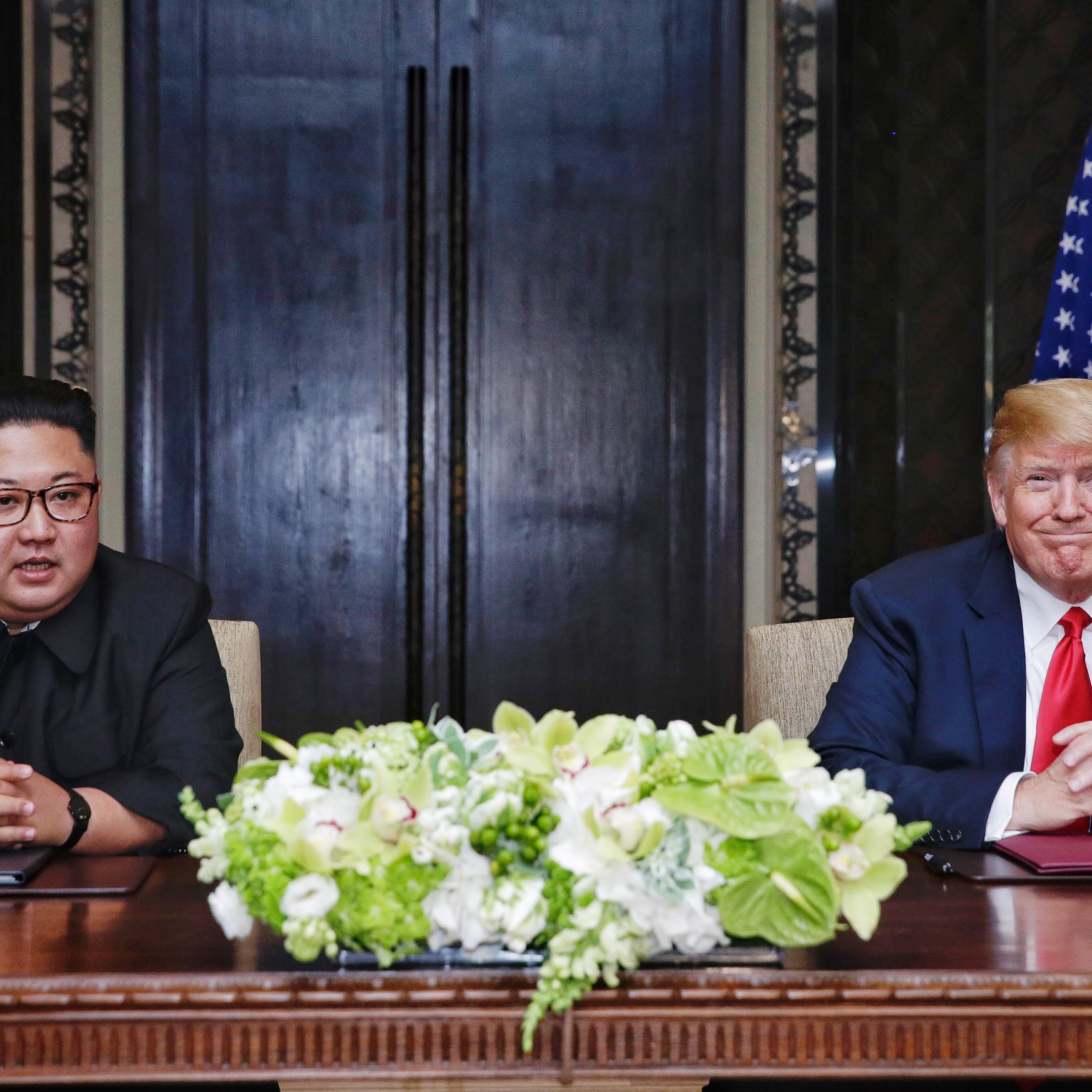 U.S. President Trump Meets North Korean Leader Kim Jong-un During Landmark Summit In Singapore