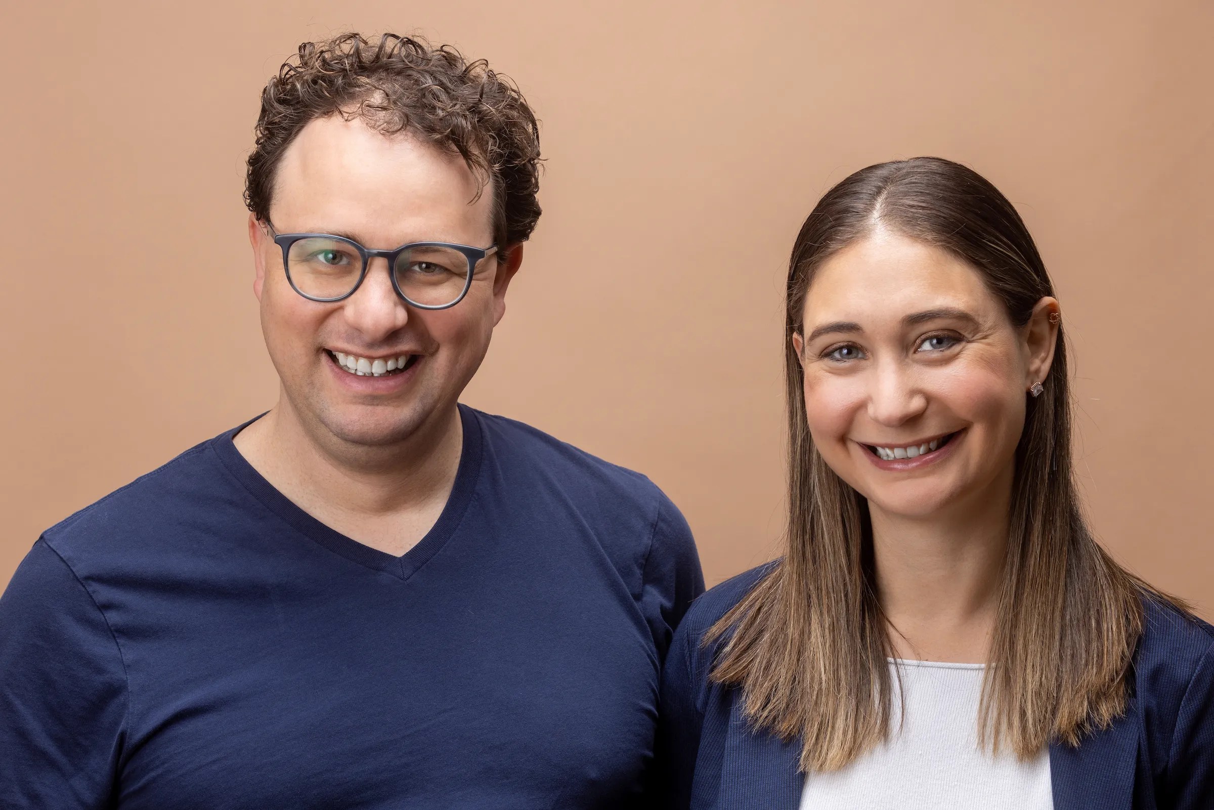 Anthropic founders, Daniela Amodei (right) and Dario Amodei (left).
