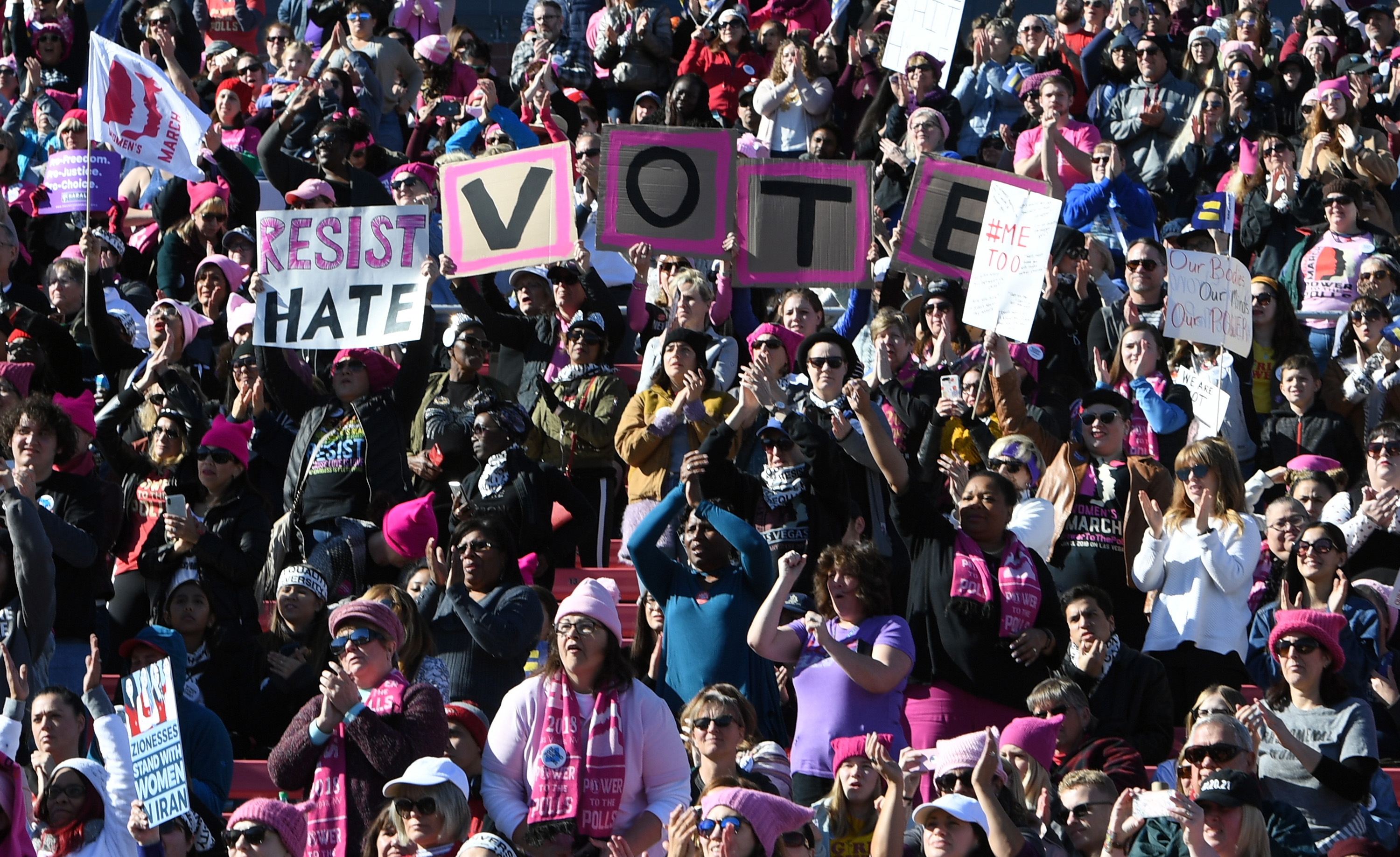 "Power To The Polls" Voter Registration Tour Launched In Las Vegas On Anniversary Of Women's March