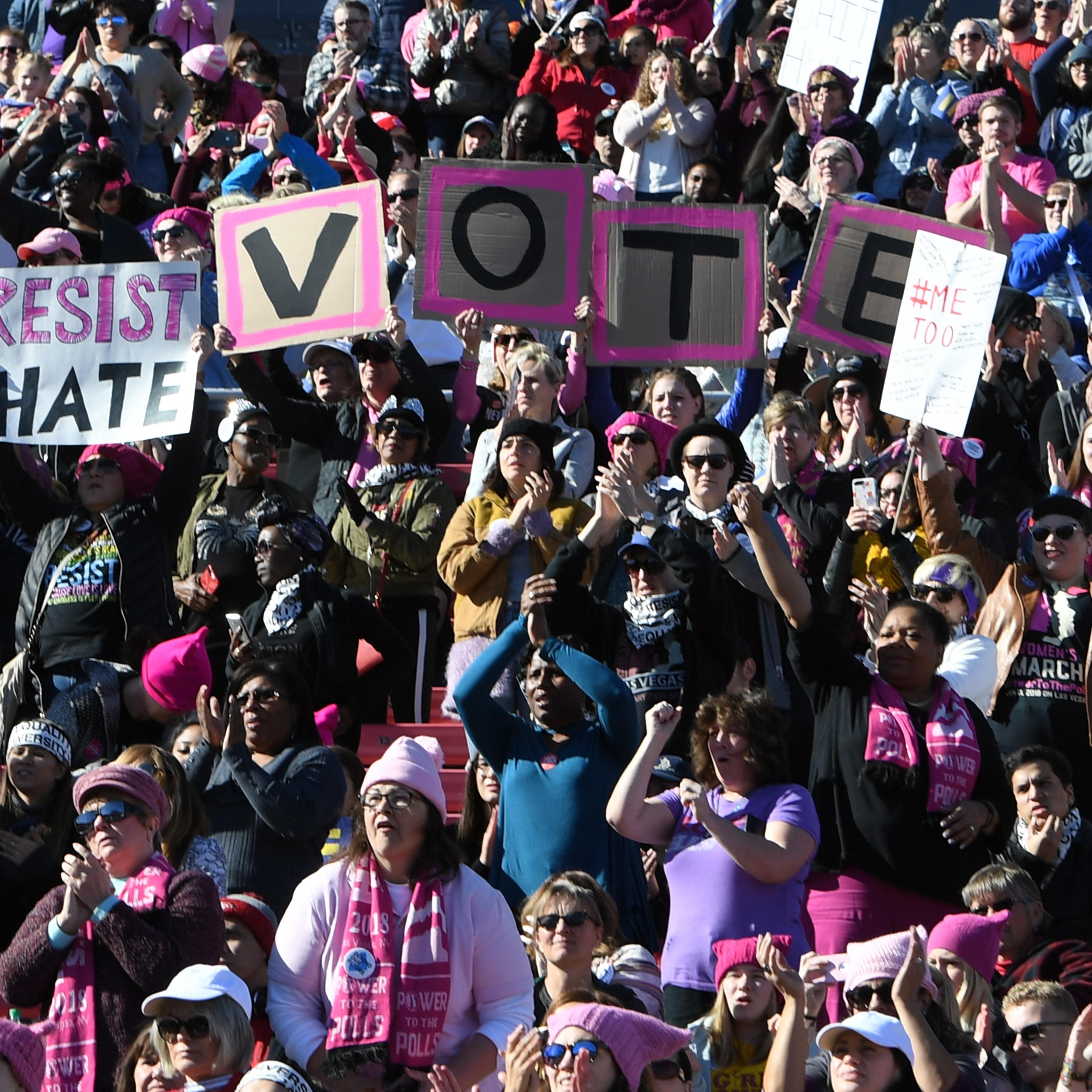"Power To The Polls" Voter Registration Tour Launched In Las Vegas On Anniversary Of Women's March