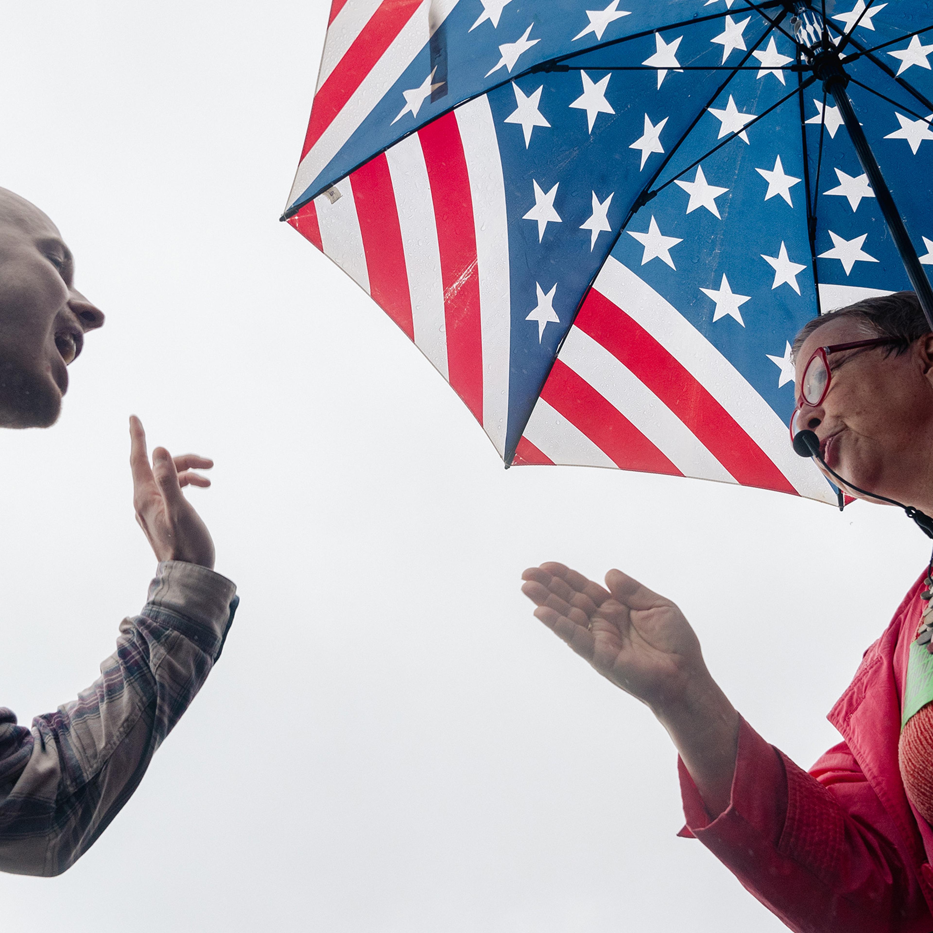 Supporters and opponents of abortion rights demonstrate outside the Supreme Court in Washington, D.C., June 23, 2022.