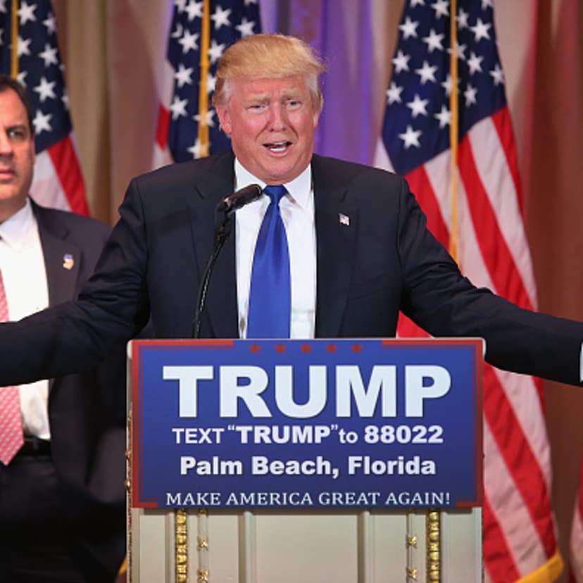 Donald Trump Holds Super Tuesday Election Night Press Conf. In Palm Beach