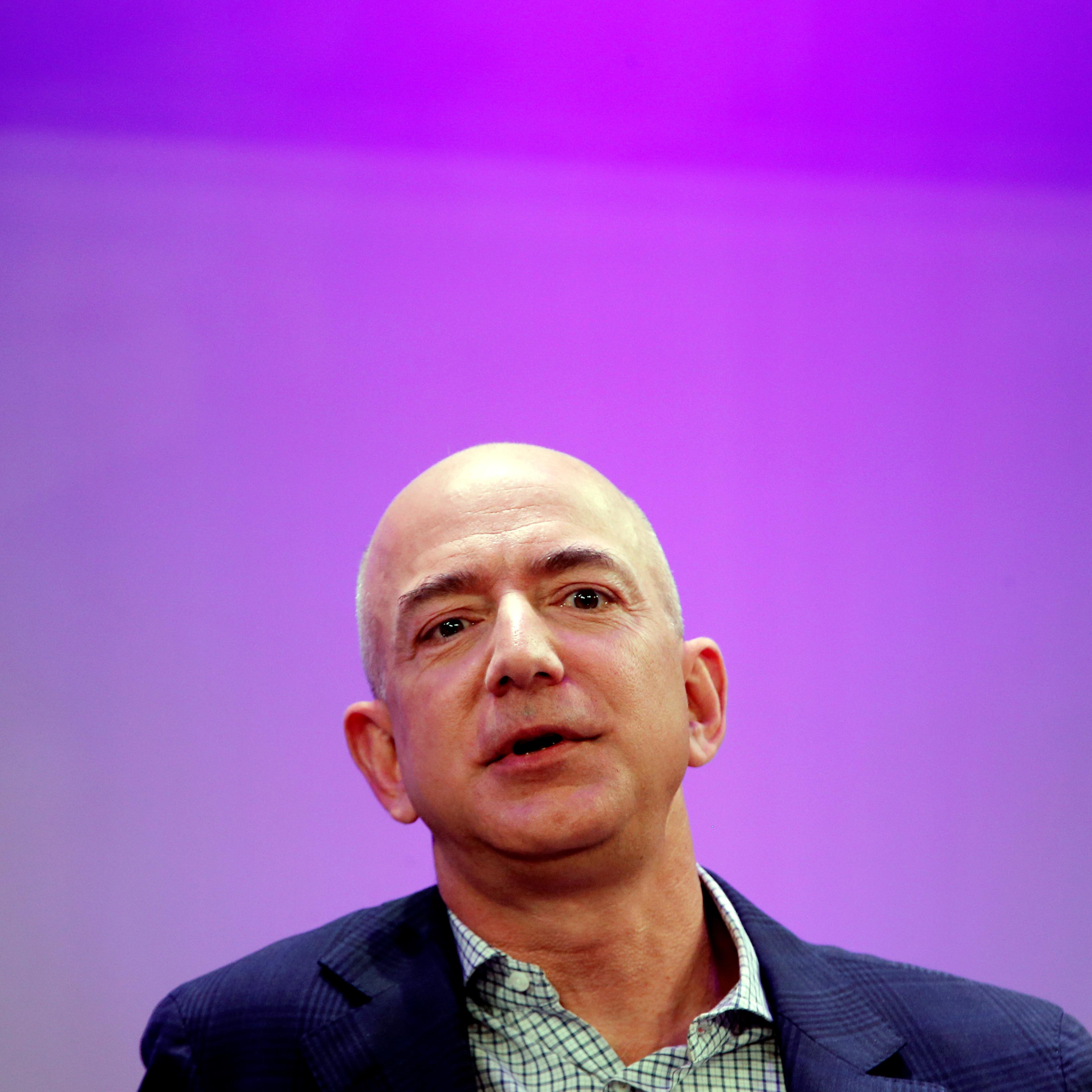Amazon President, Chairman and CEO Jeff Bezos speaks at the Business Insider's "Ignition Future of Digital" conference in New York City on Dec. 2, 2014.