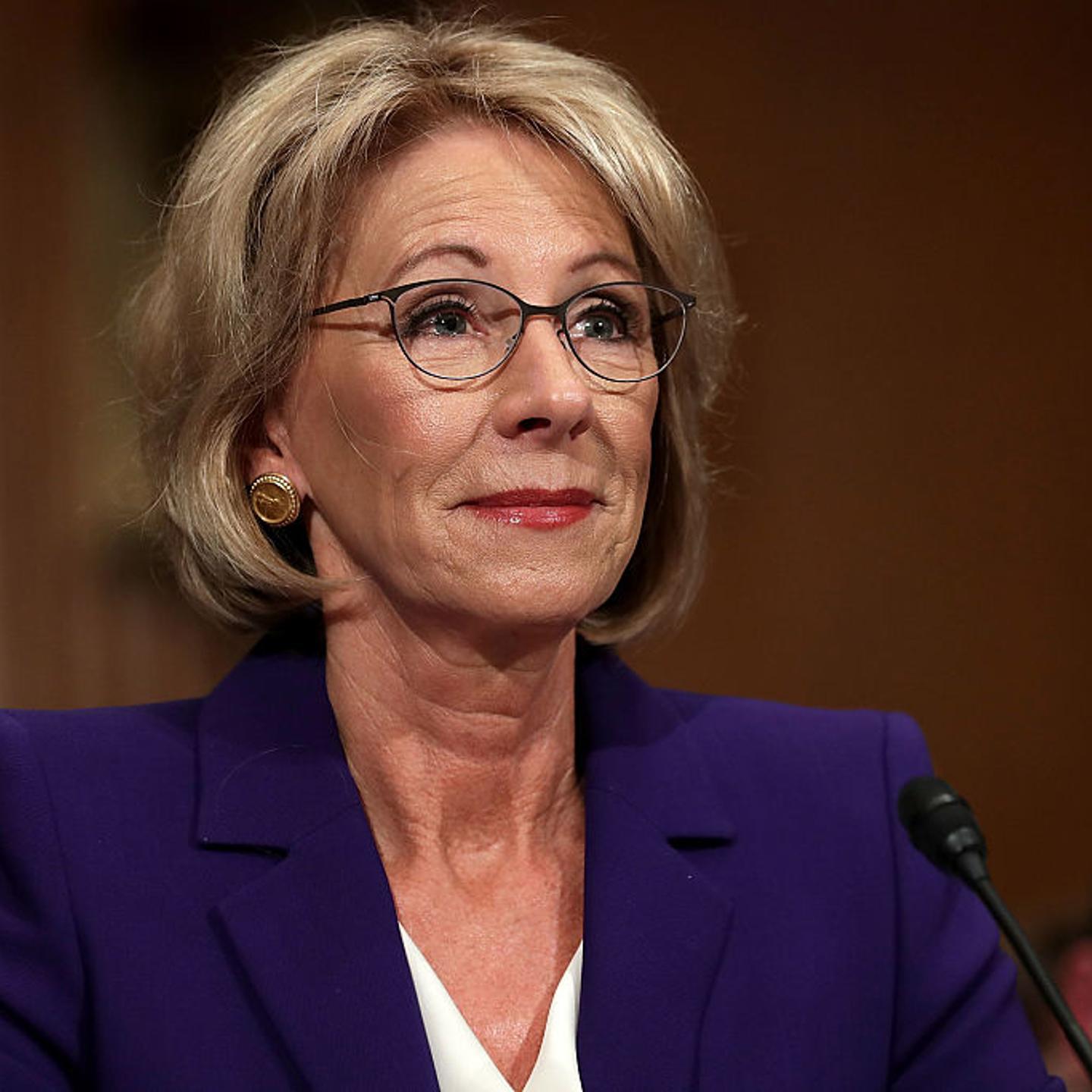 Trump's Selection For Education Secretary Betsy DeVos Testifies During Her Senate Confirmation Hearing