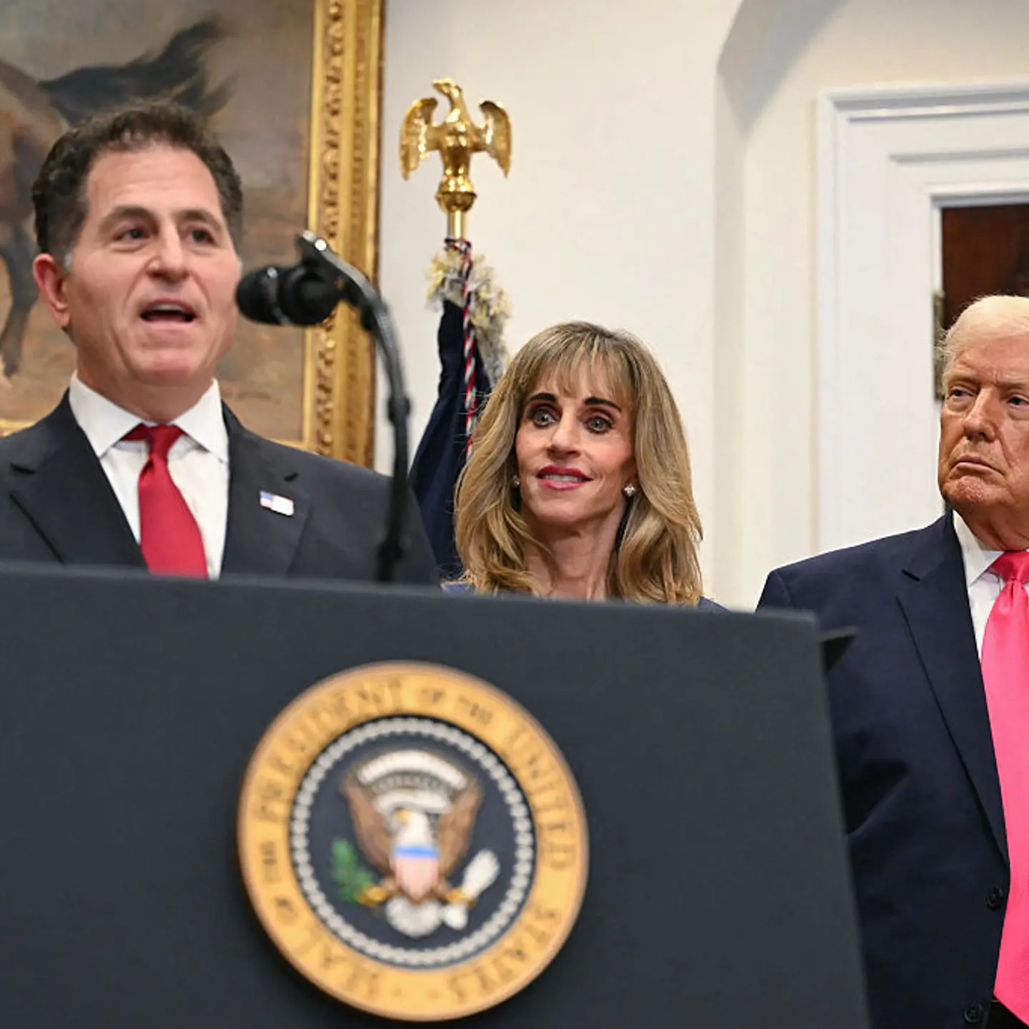Michael Dell and Donald Trump Trump Accounts