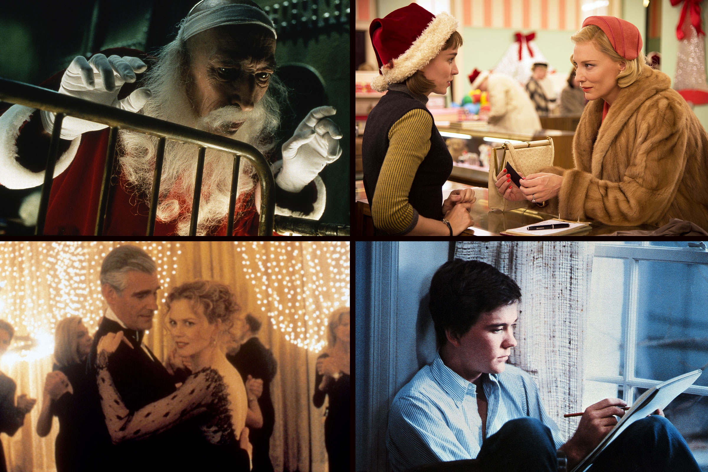 Clockwise from top left: The City of Lost Children, Carol, Ordinary People, Eyes Wide Shut