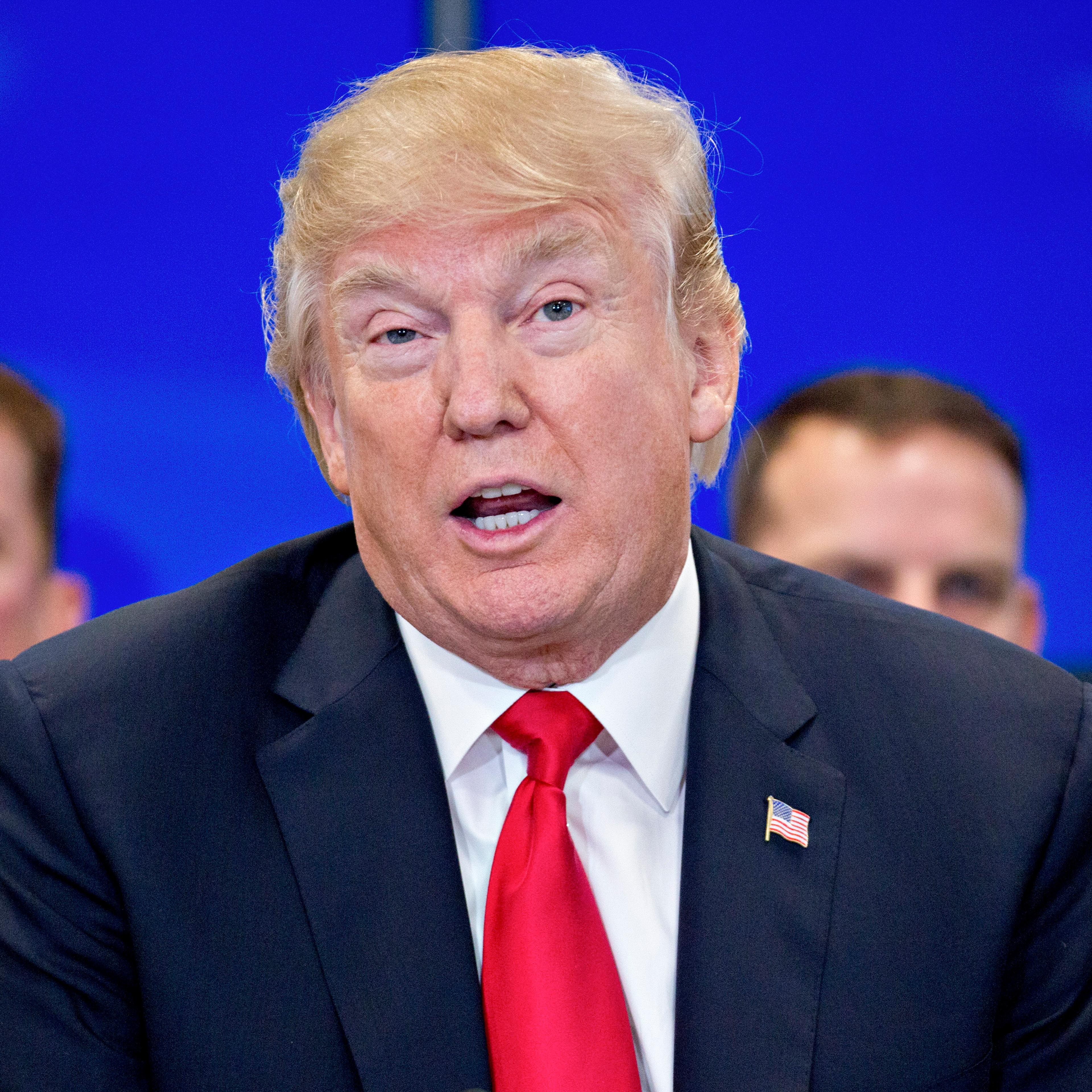 President Trump Visits The Customs And Border Protection National Targeting Center