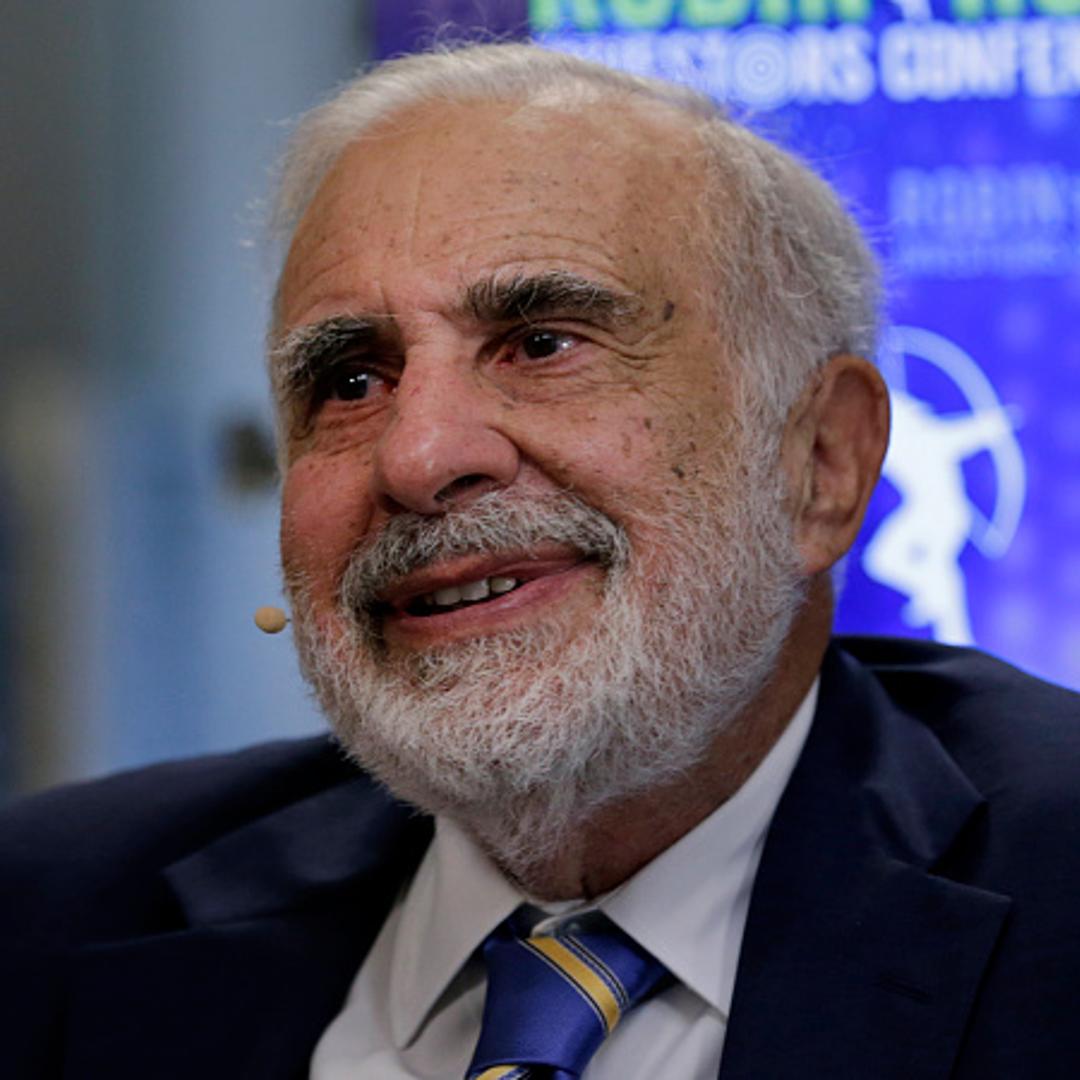 Billionaire activist investor Carl Icahn speaks during a Bloomberg Television interview at the Robin Hood Investors Conference in New York City on Oct. 21, 2014.